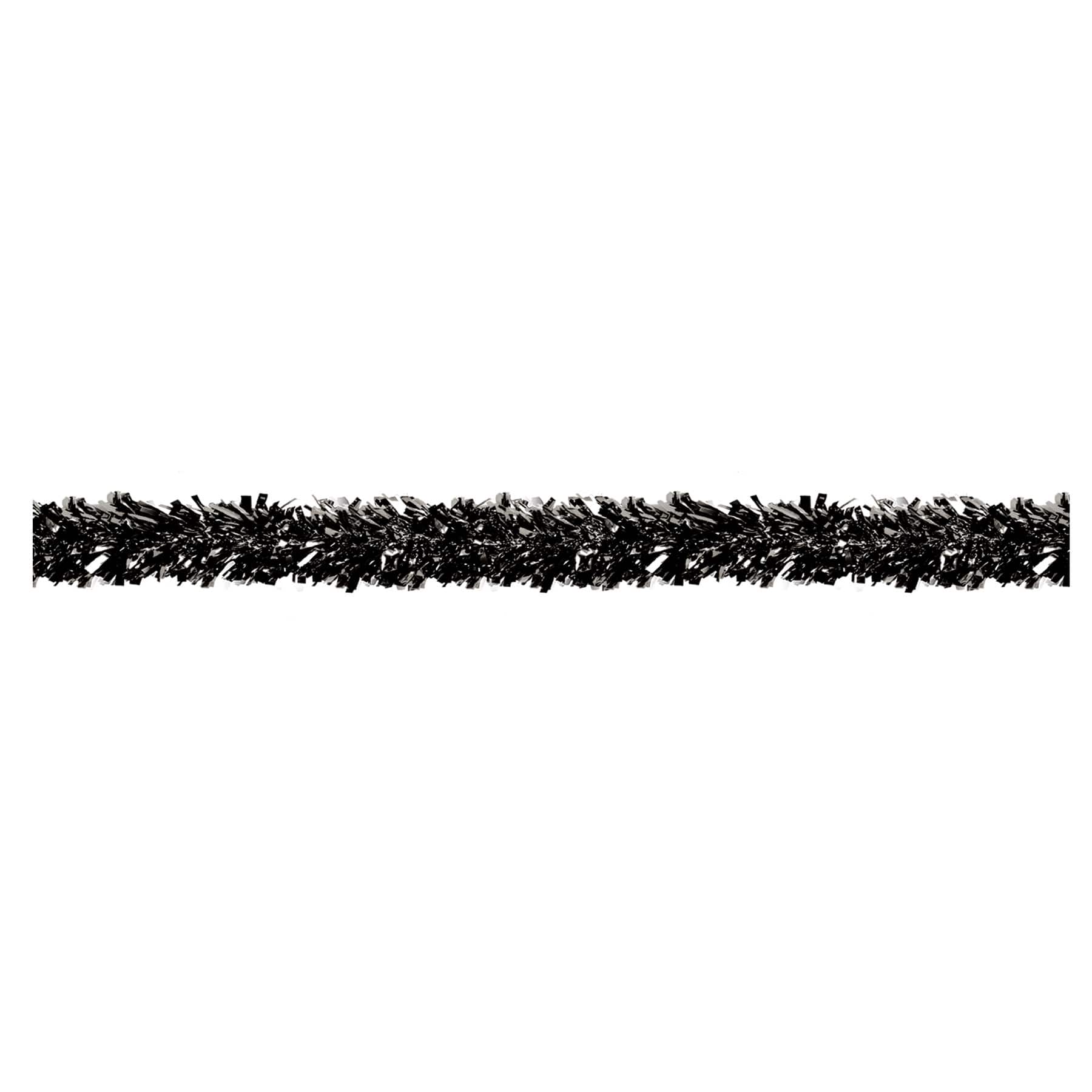 Beistle 15ft. Black 6-Ply Metallic Festooning Garland