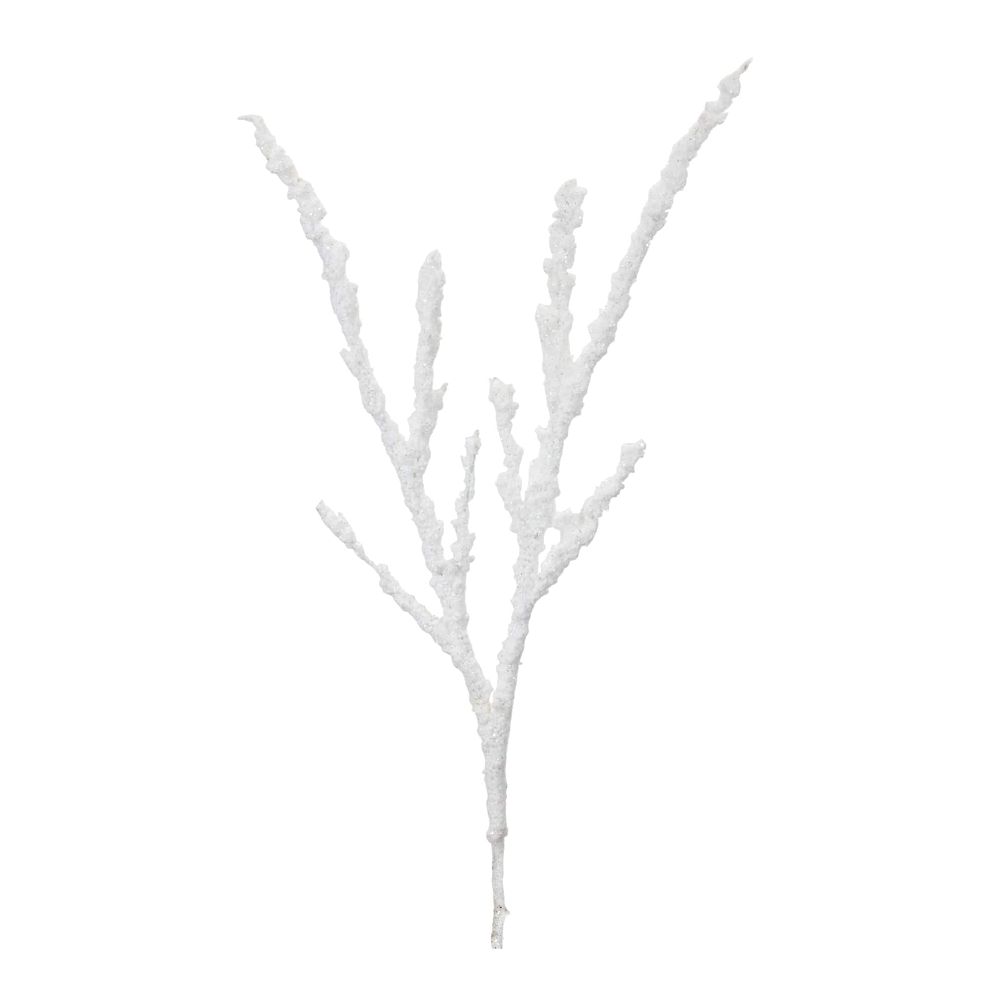 White Frosted Snow Branch, 12ct.