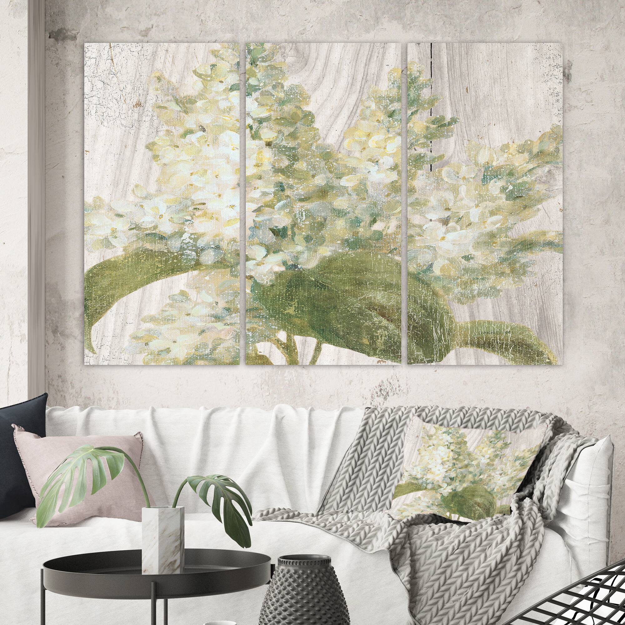 Designart - Goauche Green Flower II - Cabin & Lodge Canvas Art