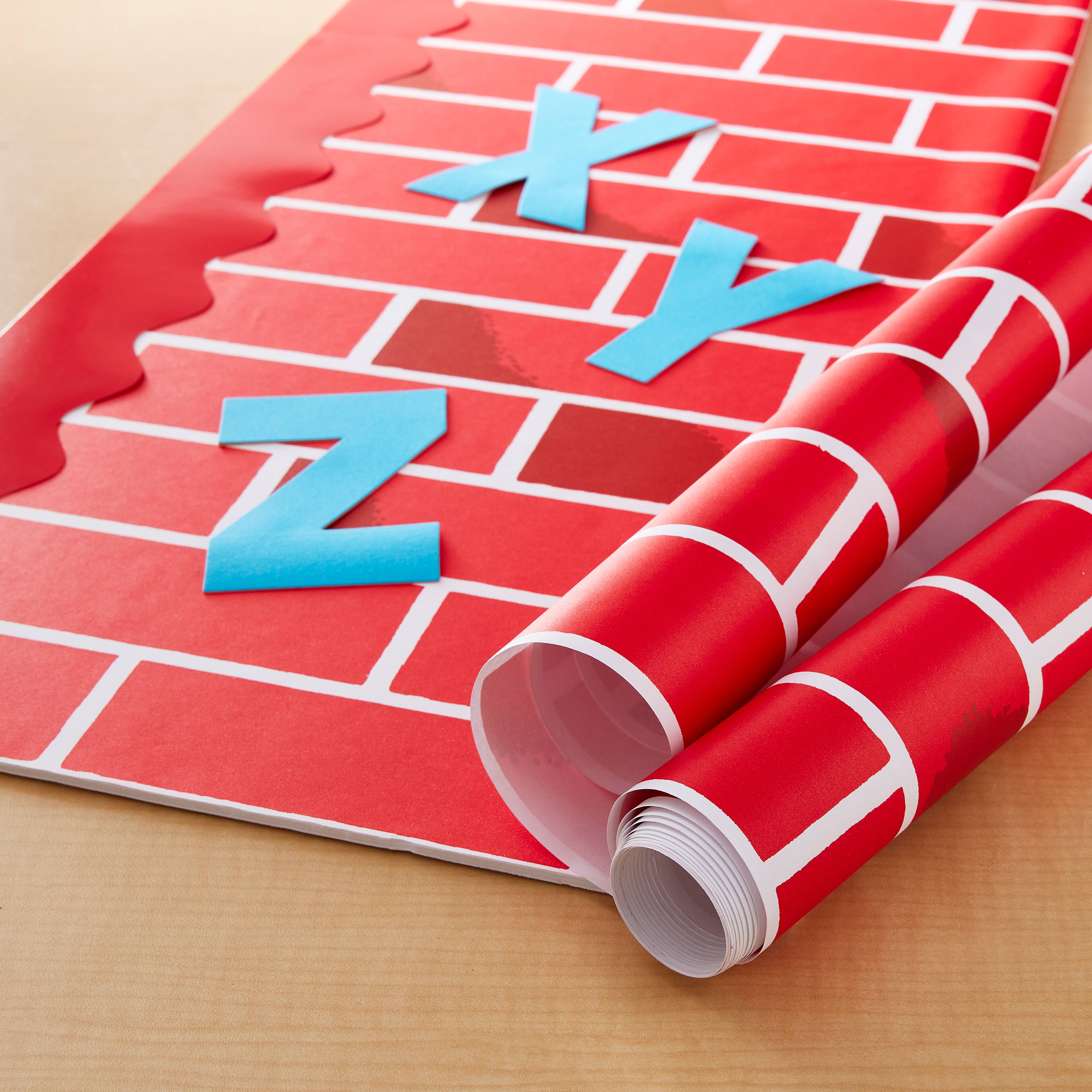4 Pack: Pacon® Fadeless® Designs Tu-Tone™ Brick Bulletin Board Art Paper