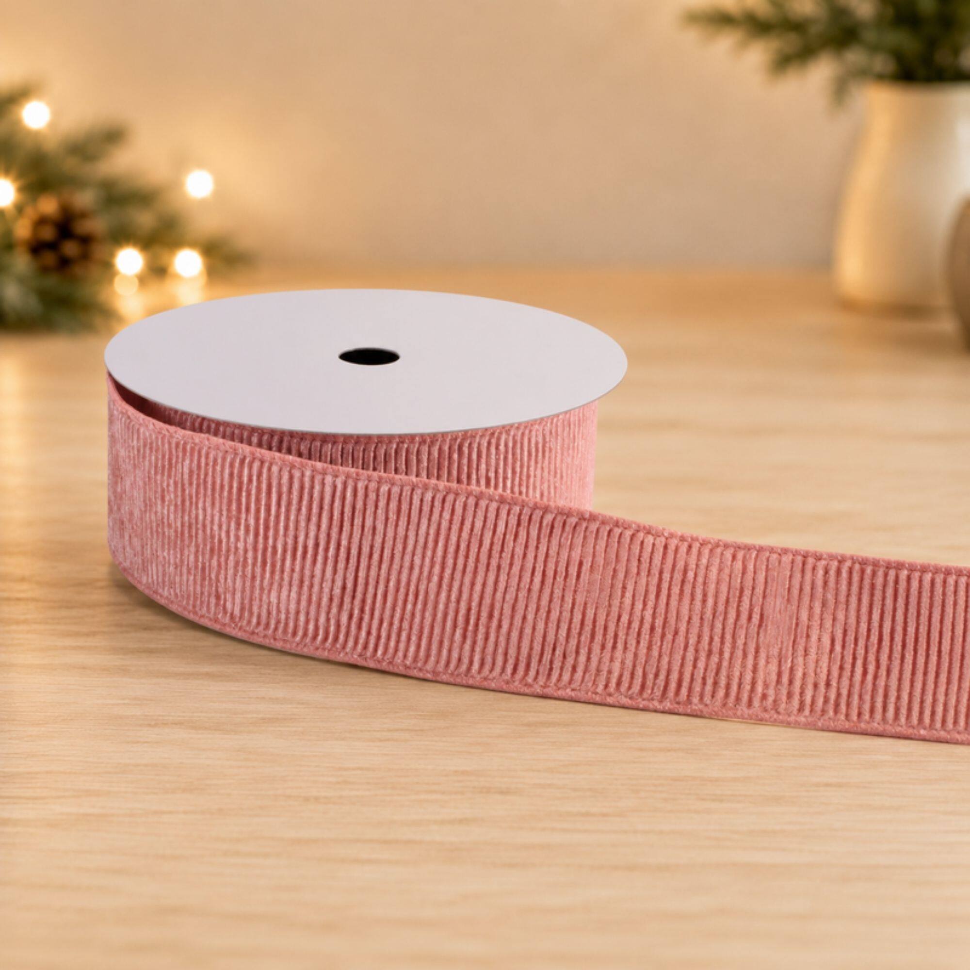 Melrose 2.5" x 10yd. Ribbed Velvet Wired Polyester Ribbon