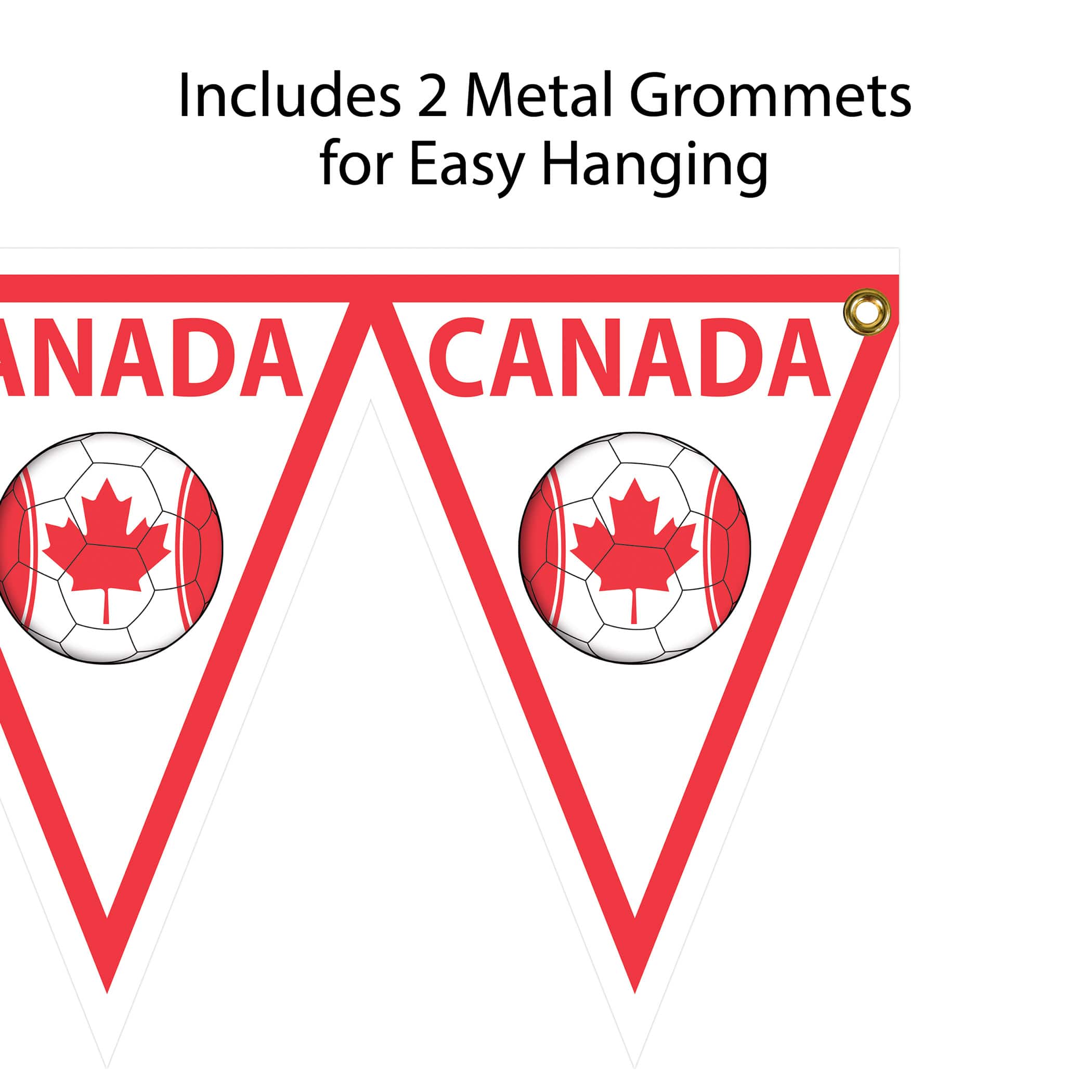 11" x 6.5ft. Canada Soccer Pennant Banner