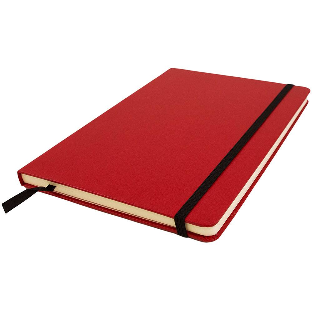 JAM Paper Large Hardcover Notebook with Elastic Band