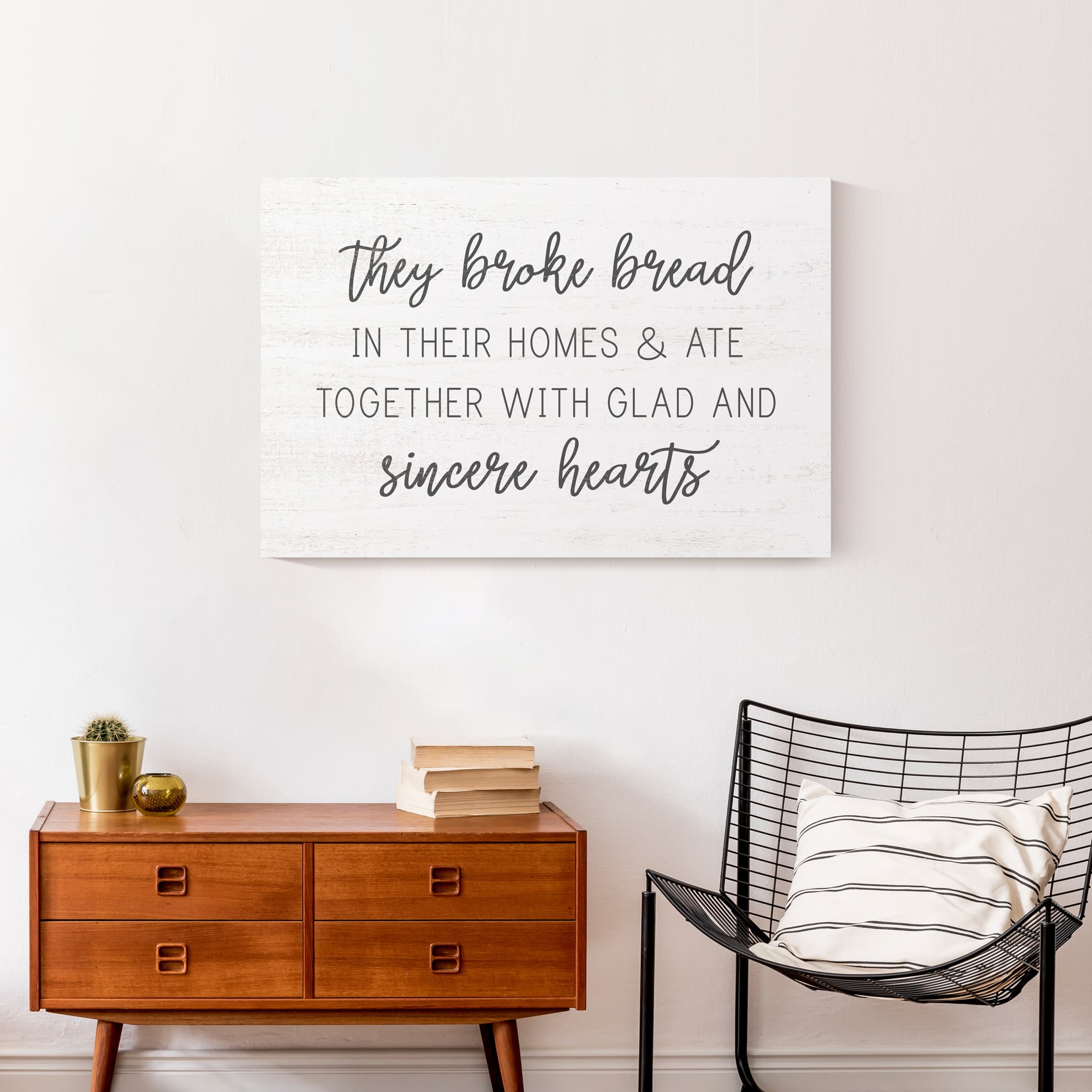 They Broke Bread 30" x 20" Canvas Wall Art
