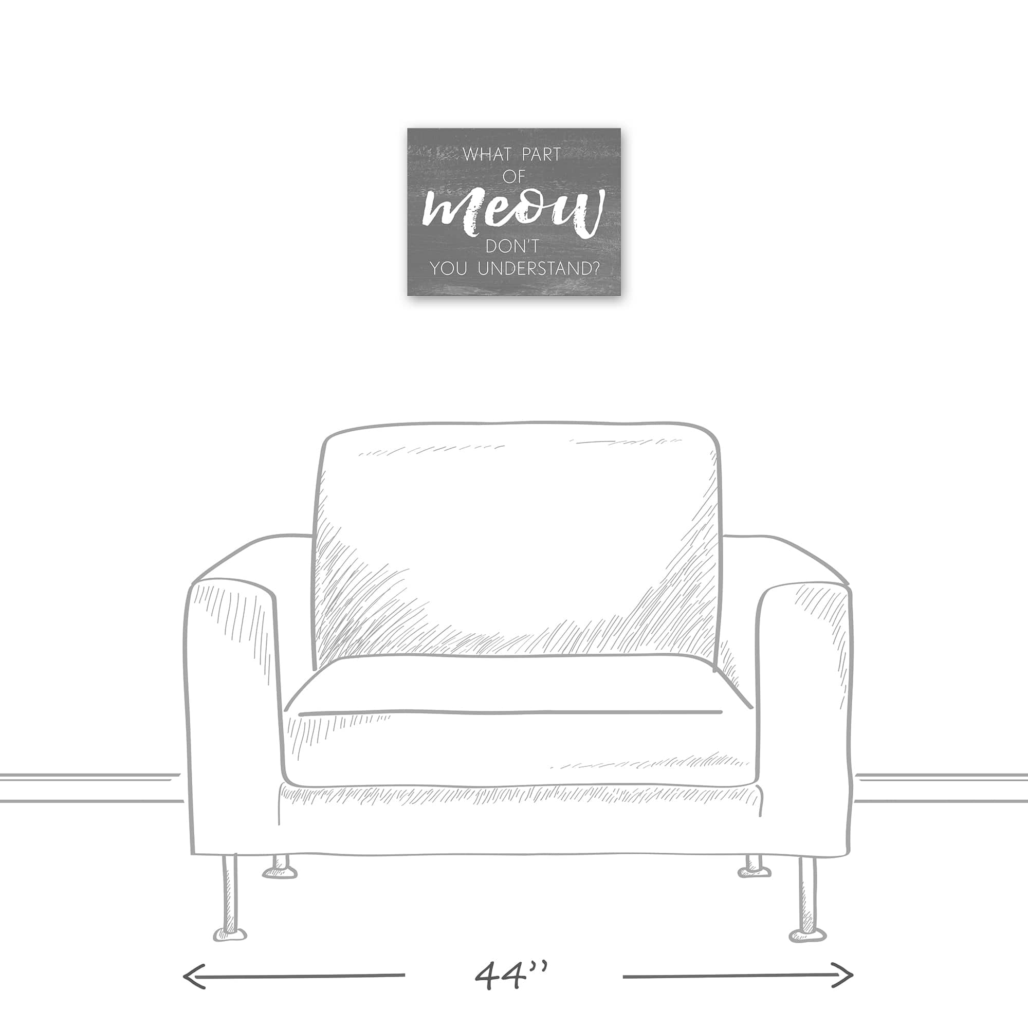 What Part of Meow Canvas Wall Art