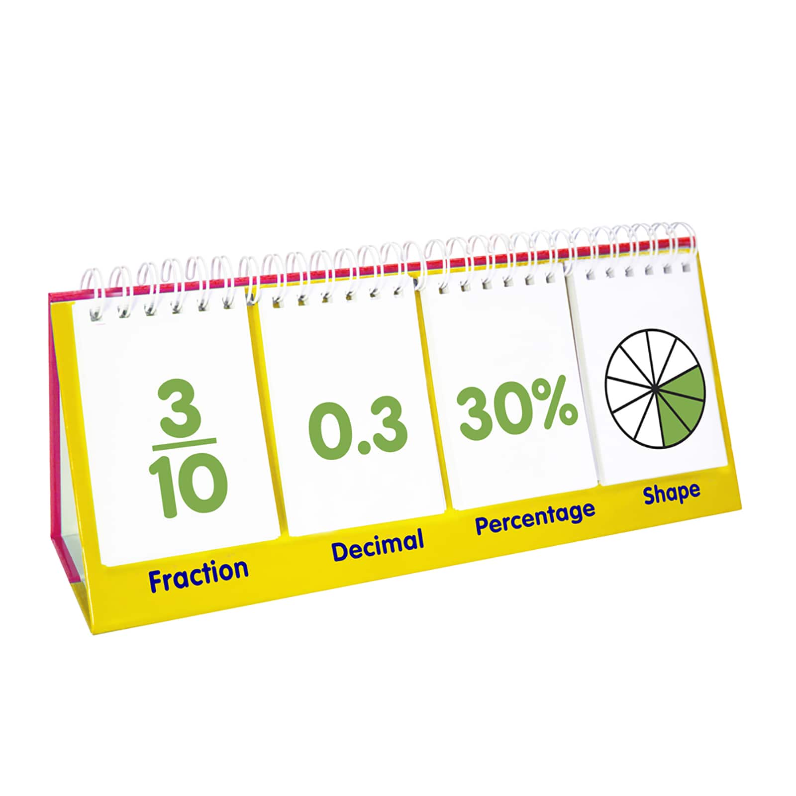 Junior Learning® Double-Sided Fractions Flips