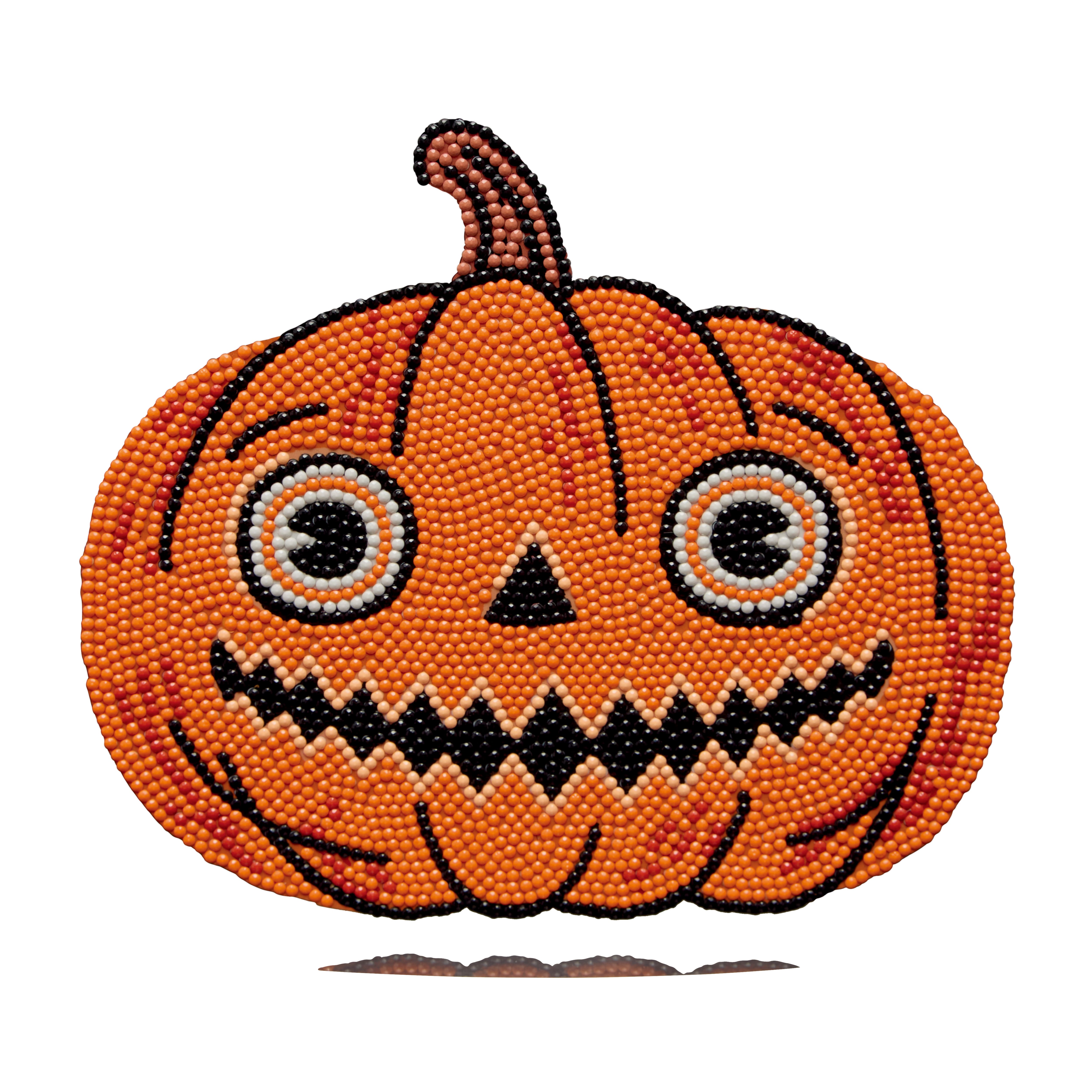 Michaels, 8" Pumpkin Acrylic Surface Diamond Art Kit with Stand by Make Market® – Category: Halloween Diamond Painting Kits