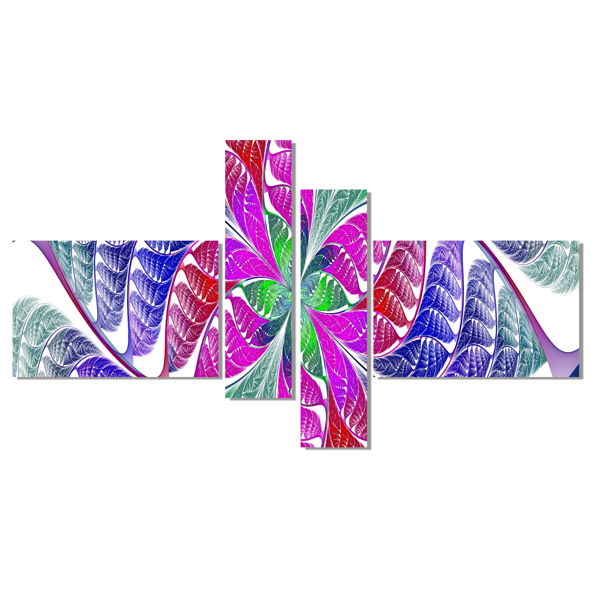 Designart - Flower like Fractal Stained Glass