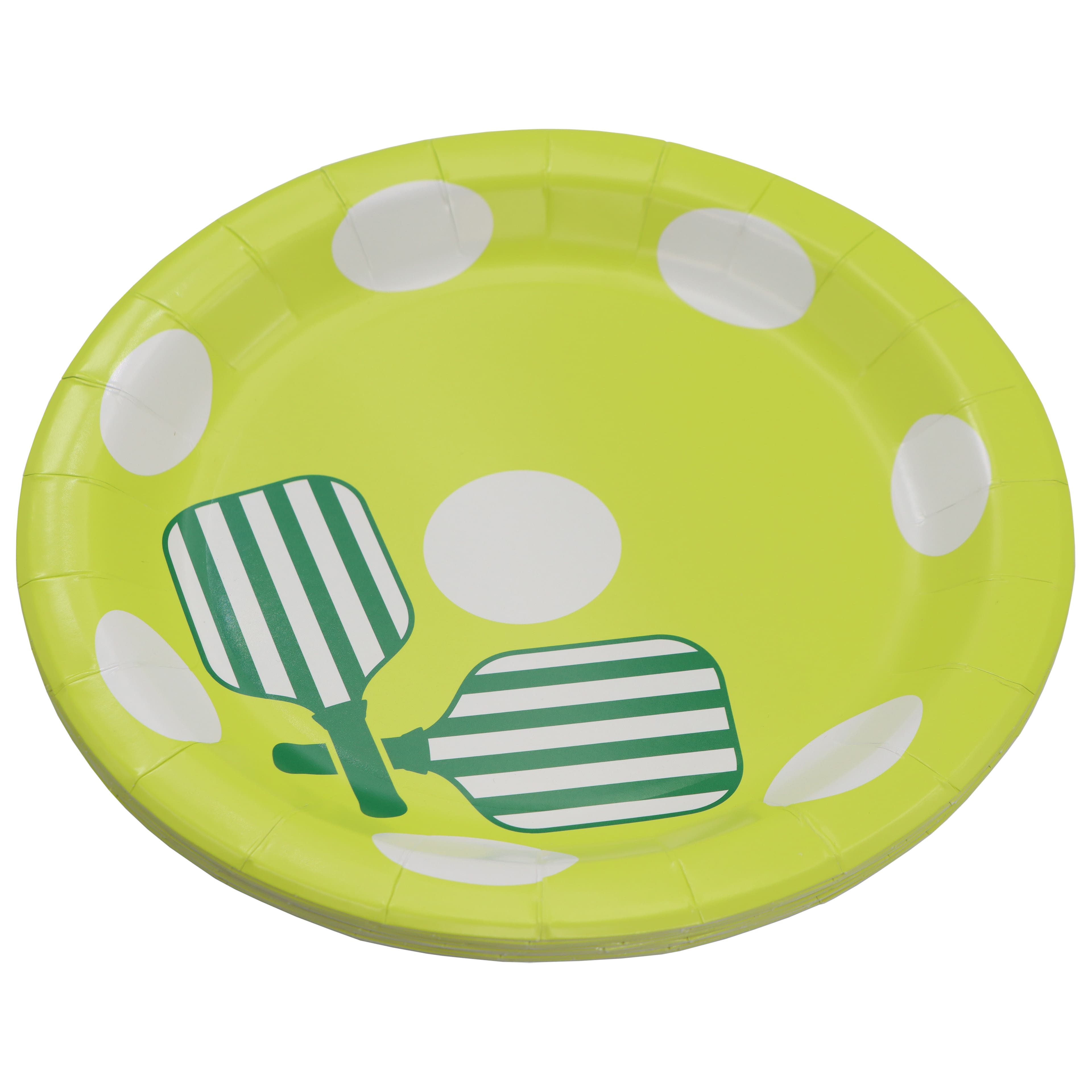 Cocktail Court 9" Pickleball & Paddles Paper Dinner Plates, 10ct. by Celebrate It™