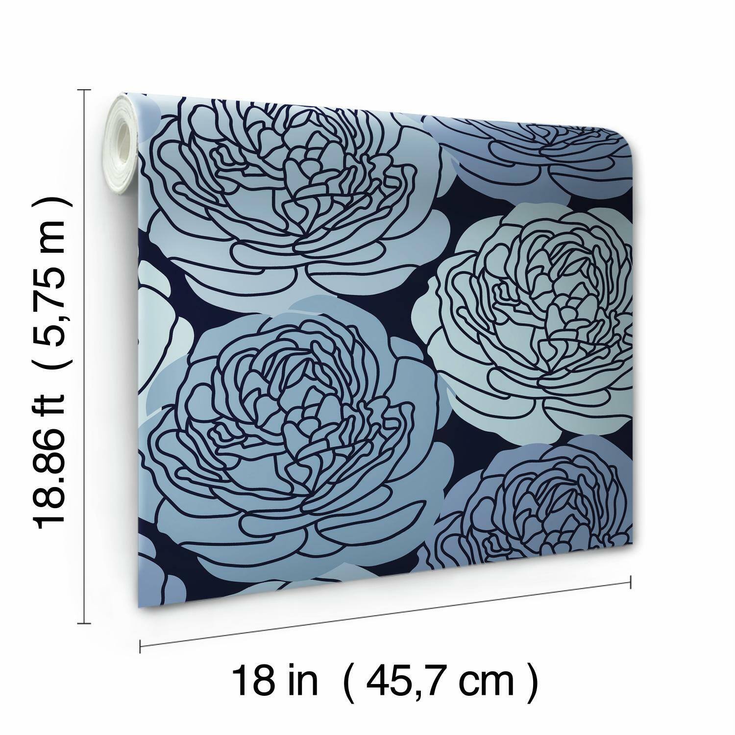 RoomMates Bed of Roses Peel & Stick Wallpaper