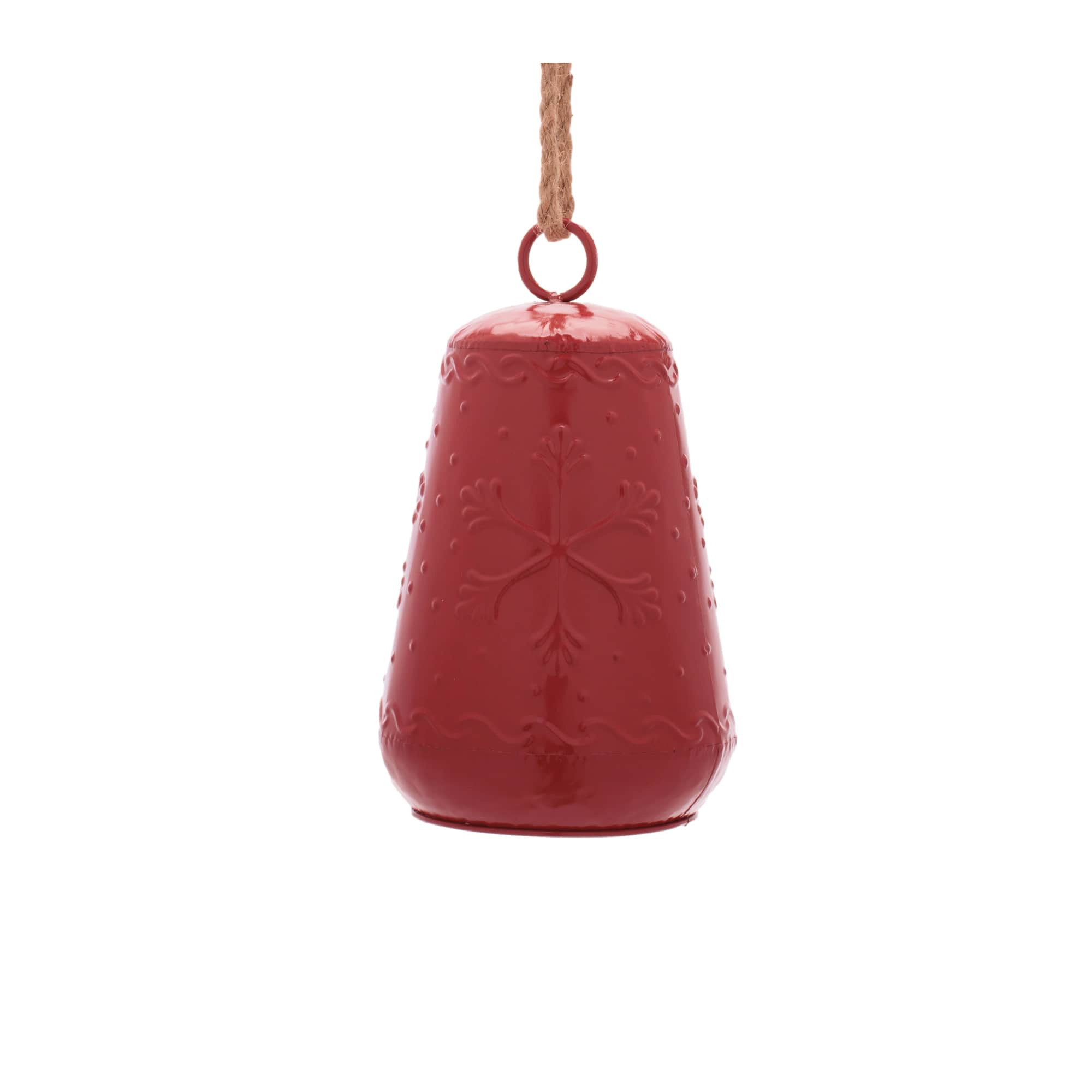 Melrose Red Iron Bell Ornaments Set