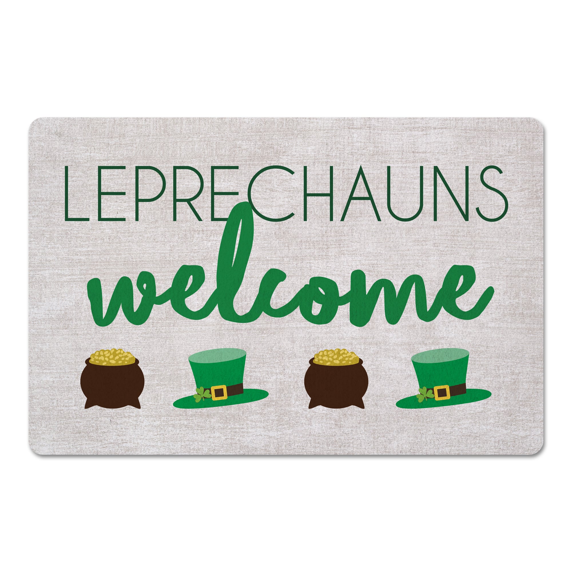Leprechauns Welcome 27" x 18" Floor Mat