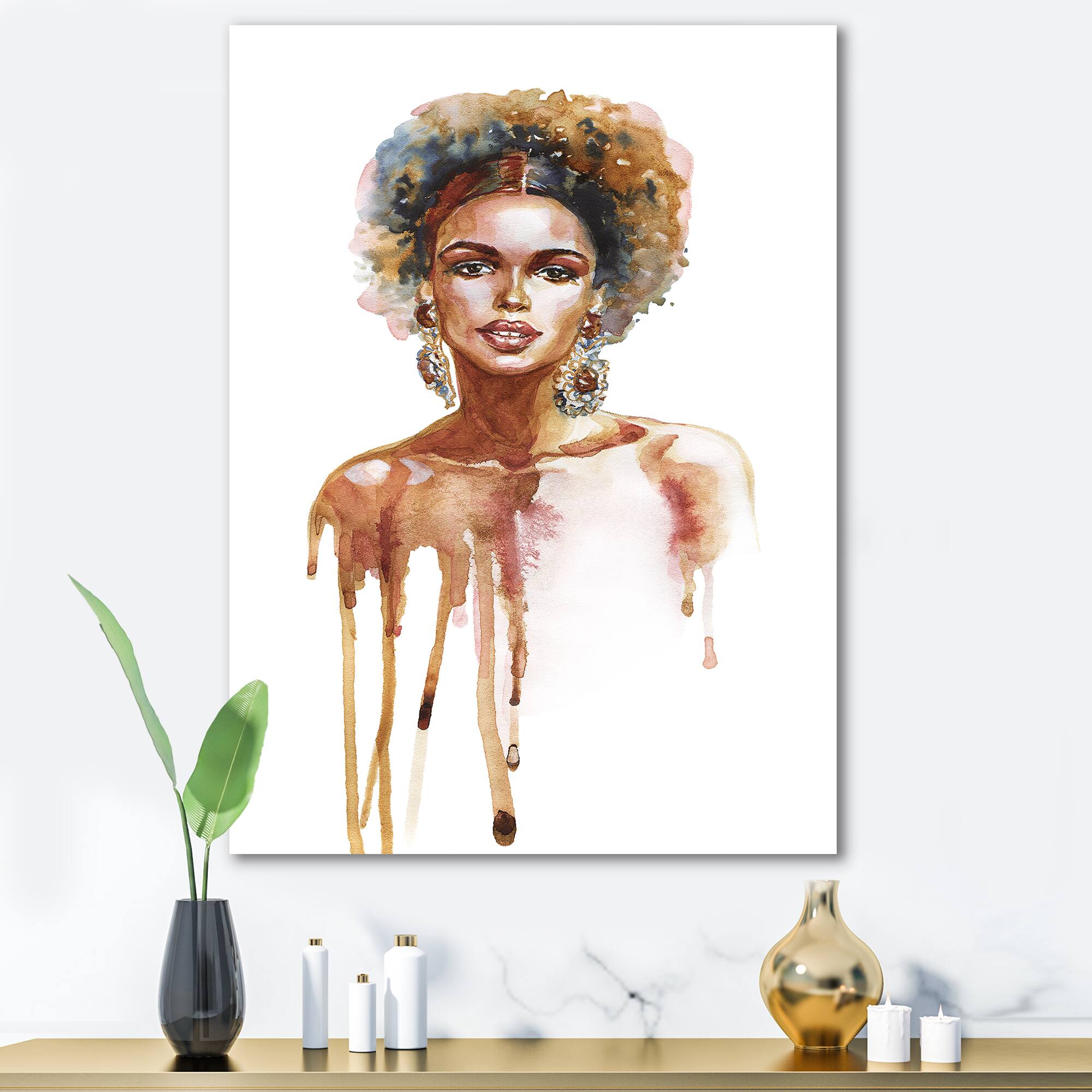 Designart - Portrait of African American Woman XIII