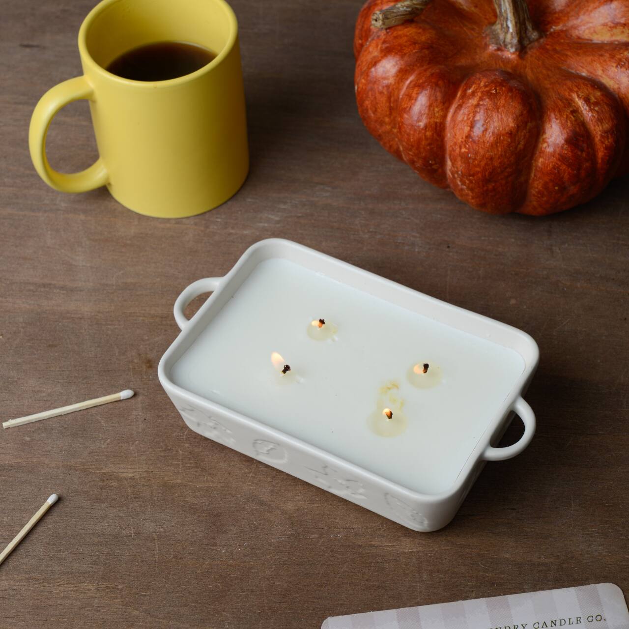 Foundry Candle Co. Vanilla Chai 4 Wick Ceramic Dish Candle