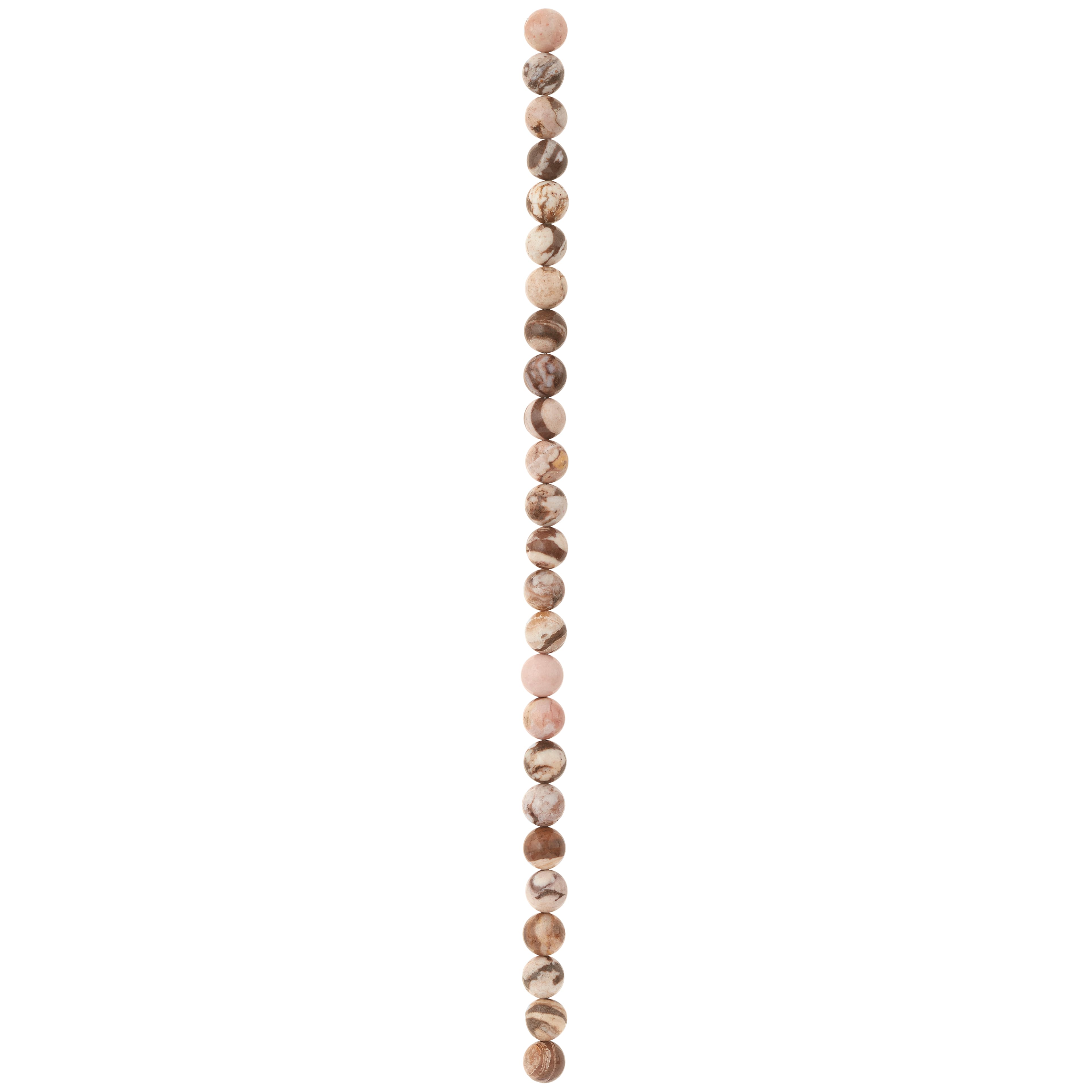 12 Pack: Brown Zebra Jade Round Beads, 8mm by Bead Landing™