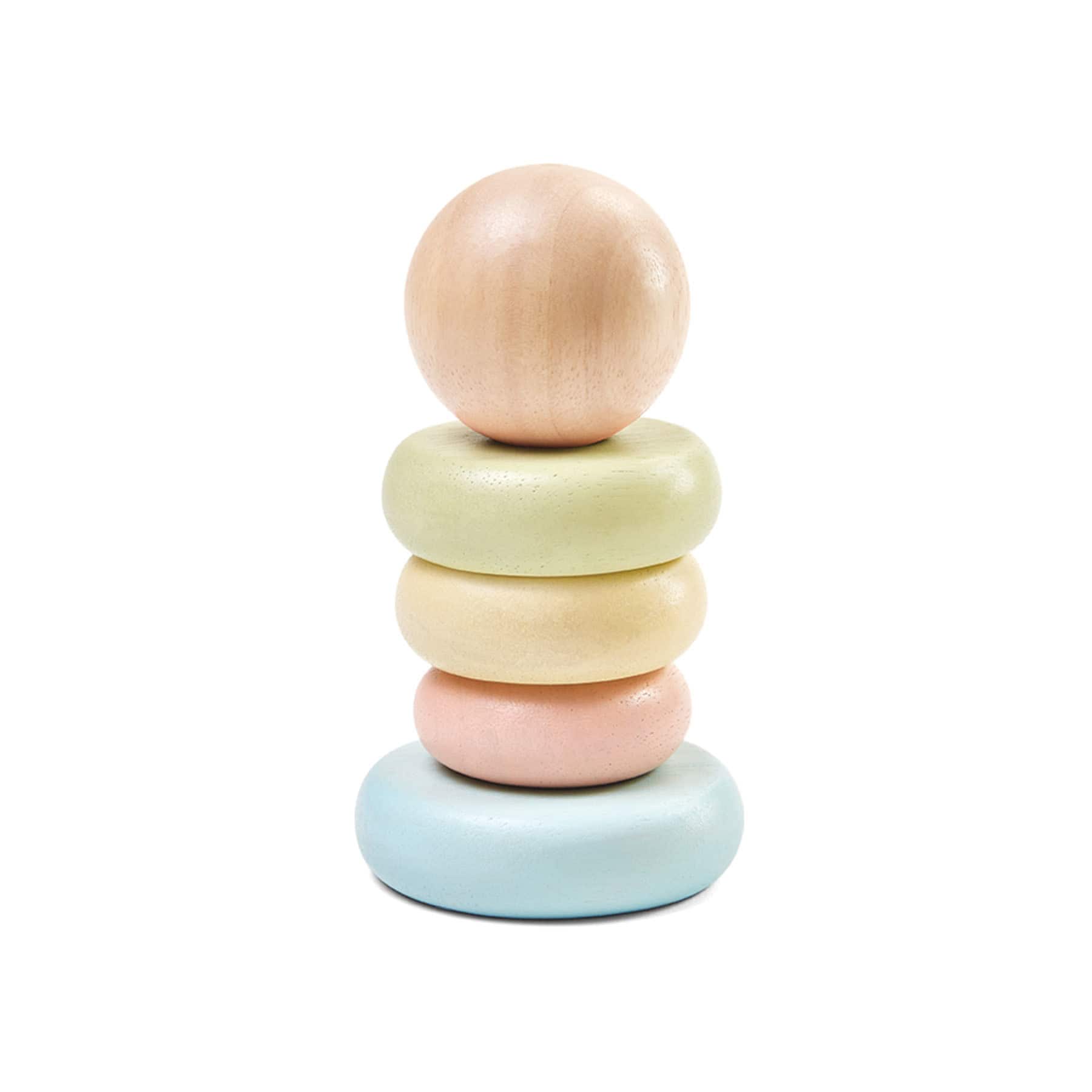 PlanToys Pastel First Stacking Ring Baby Toy Set
