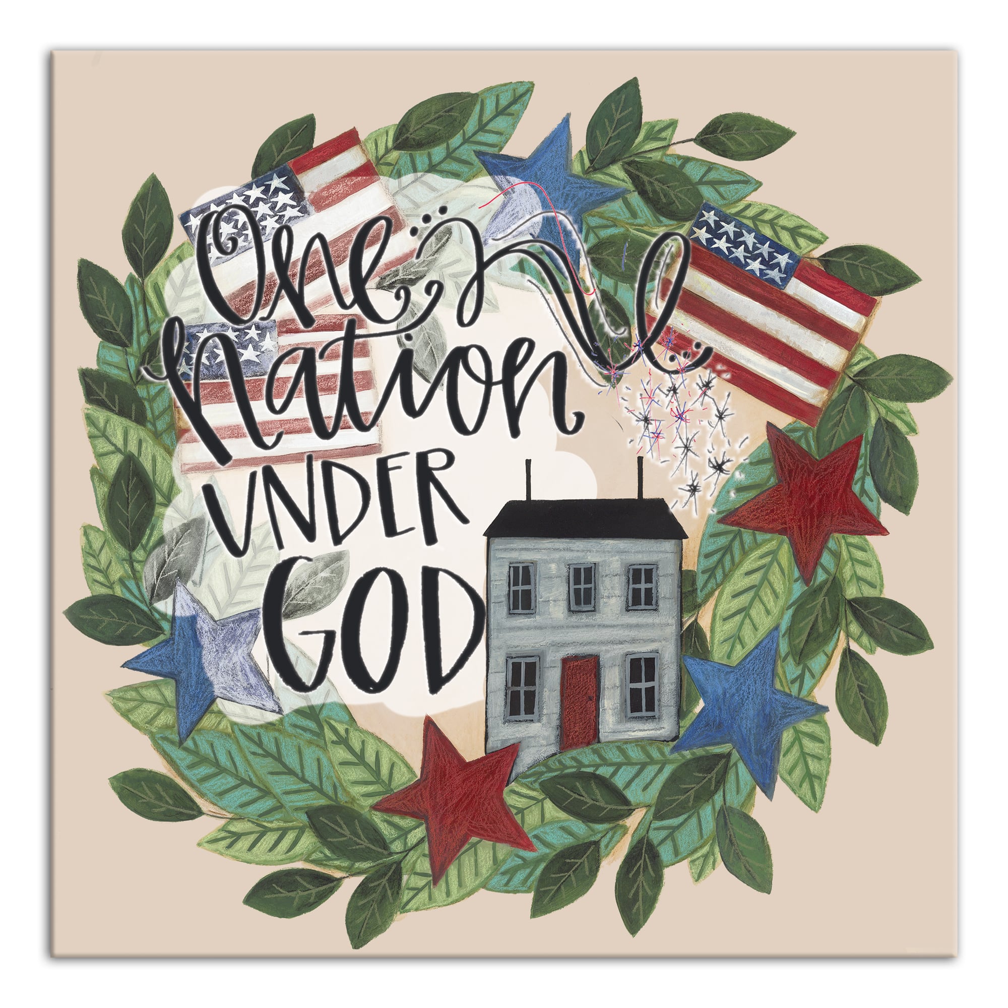 One Nation Under God Canvas Wall Art