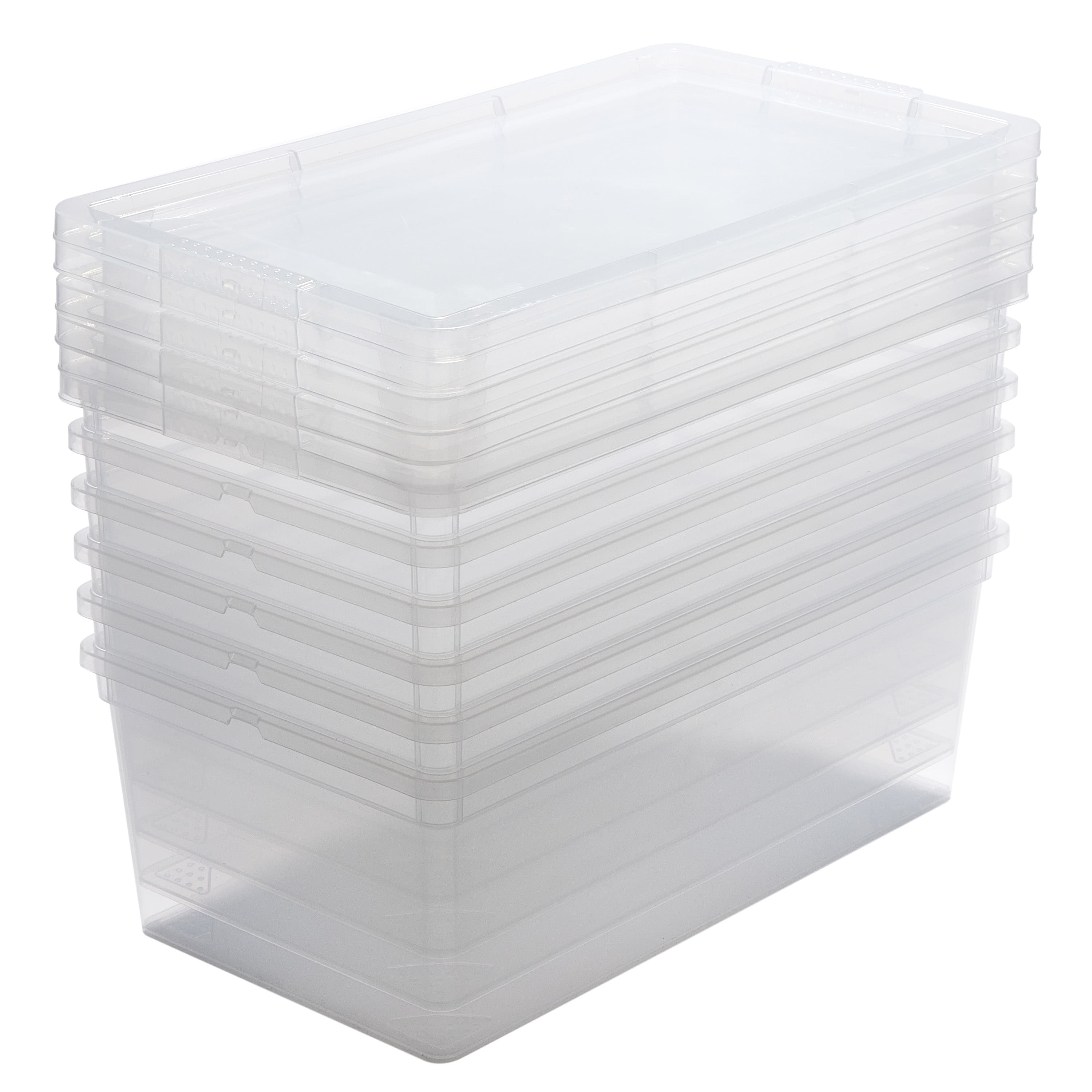 Simplify Clear Stackable Storage Bins with Lids