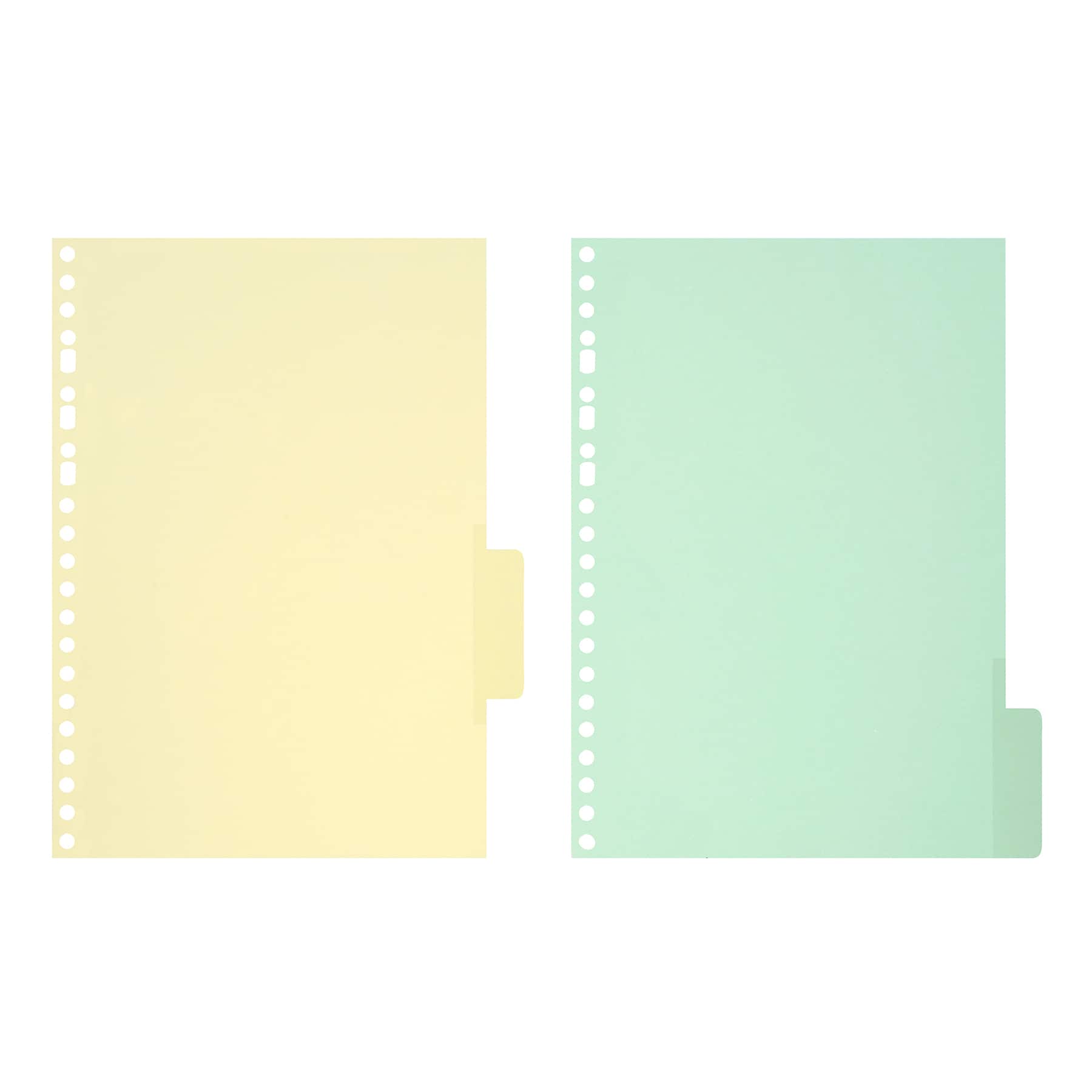 A5 Planner Horizontal Tab Dividers