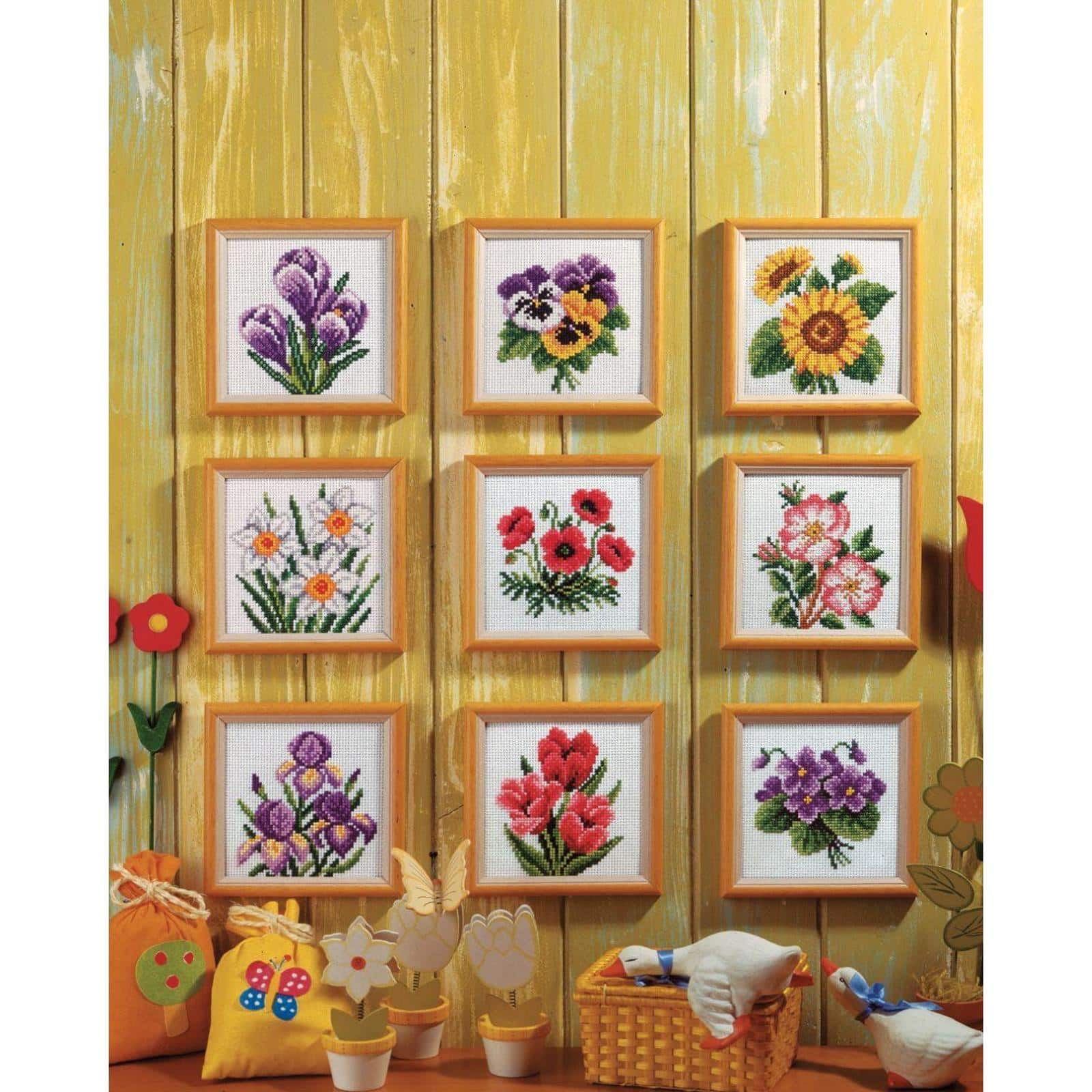 Orchidea Cross Stitch Kit Violets
