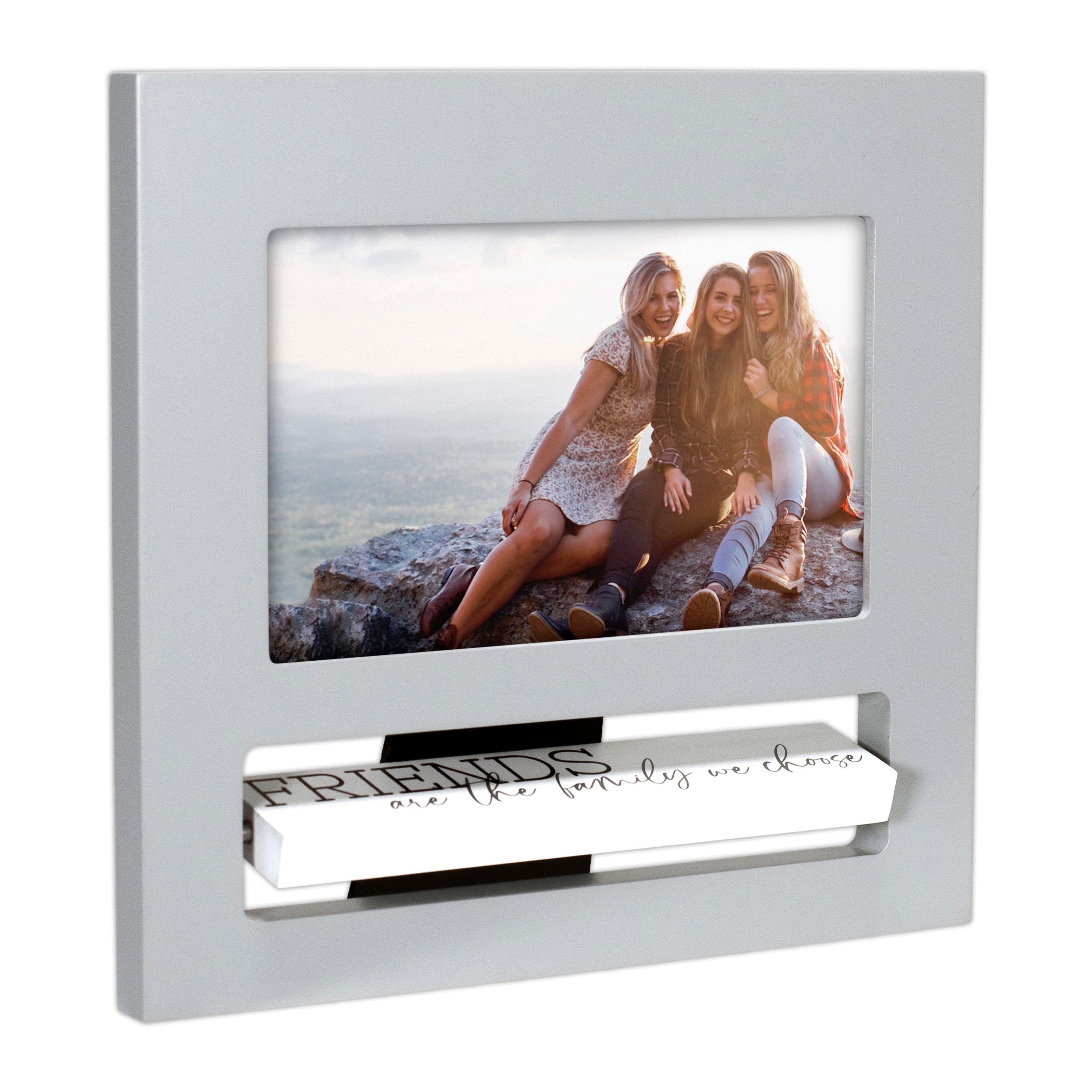 Malden International Designs Best Friends Gray Flip It Photo Frame