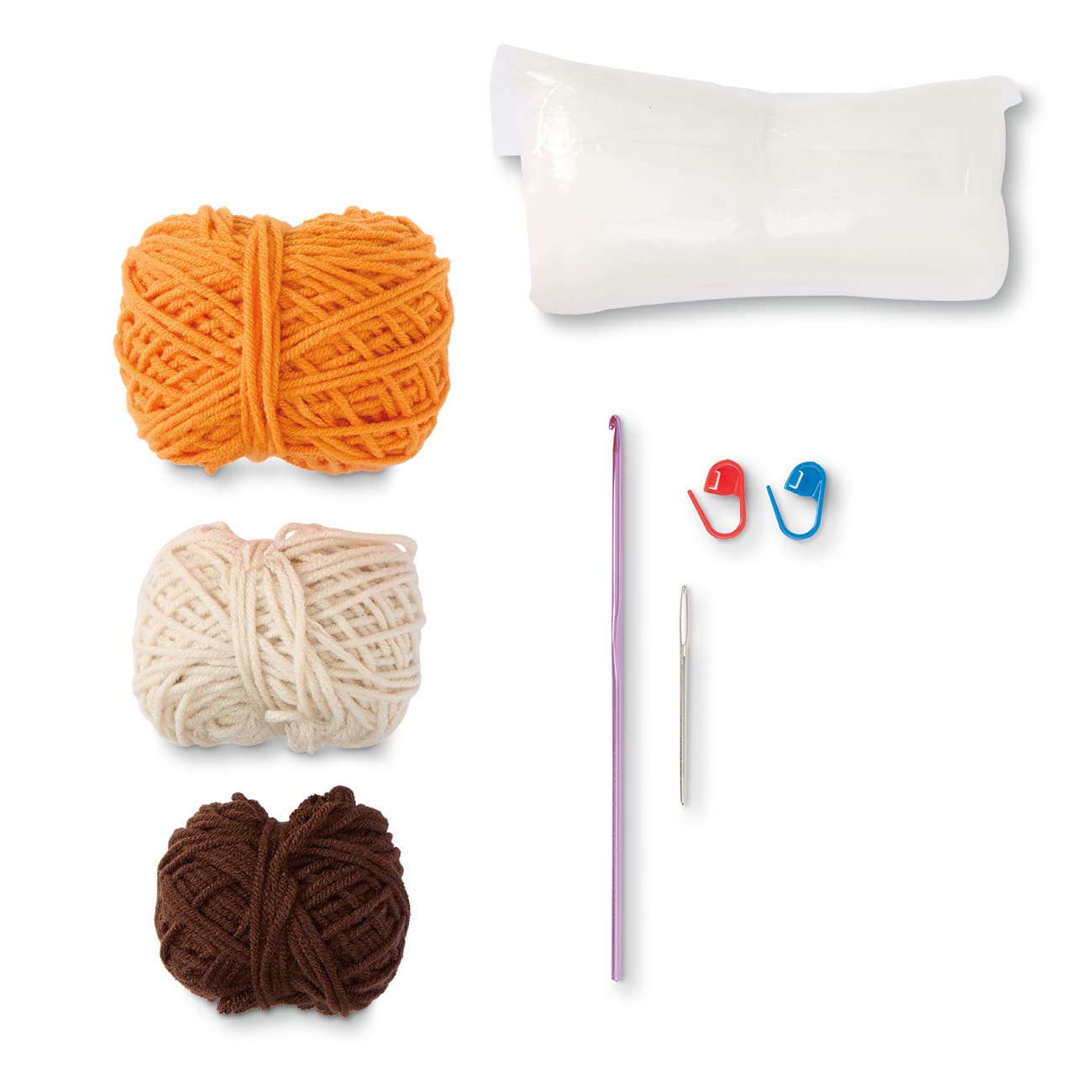 Caspian the Jack-o'-Lantern Cappuccino Halloween Crochet Kit by Loops & Threads®