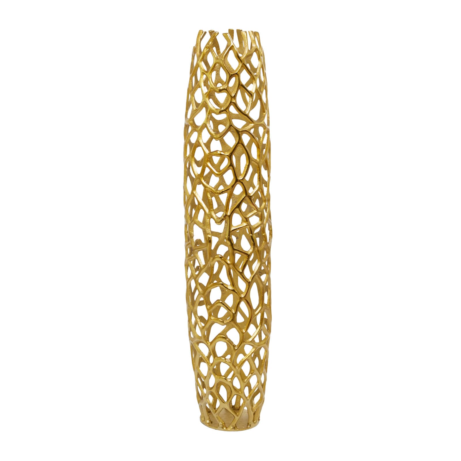 Aluminum Coral Contemporary Vase