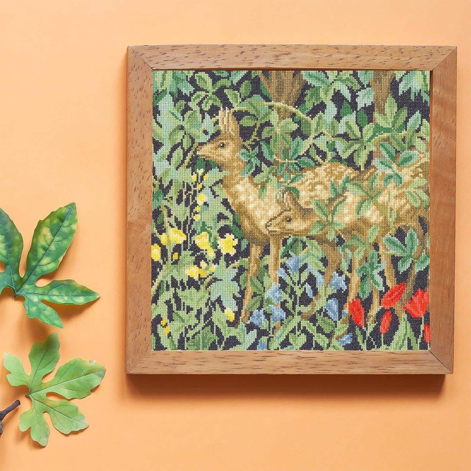 Bothy Threads Greenery Deer Counted Cross Stitch Kit