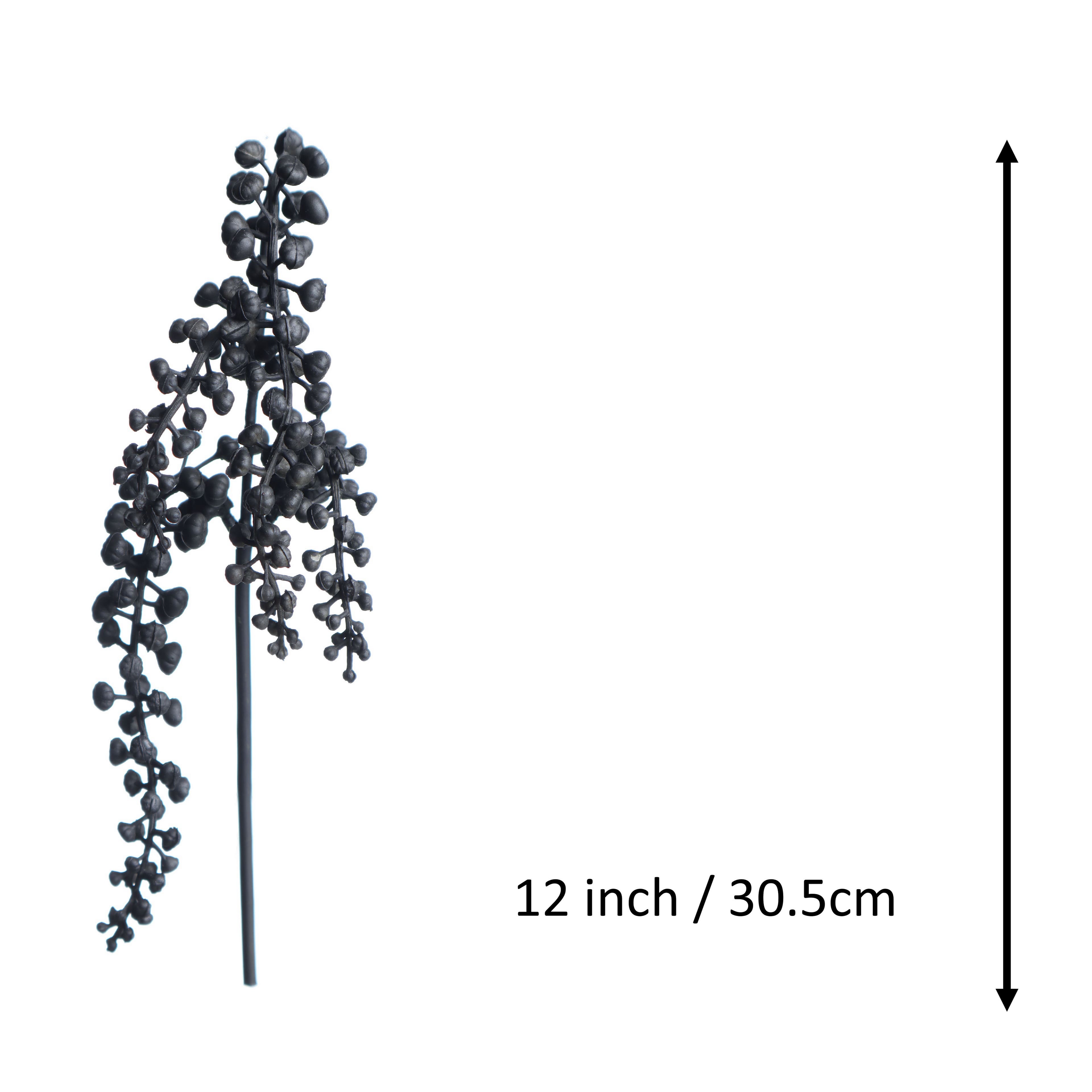 12" Black Fruit Pick by Ashland®