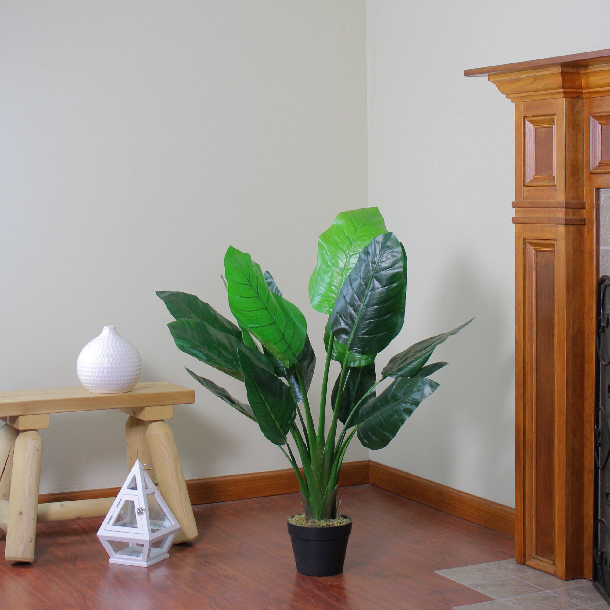 3.5ft. Potted Green Artificial Bird of Paradise Plant