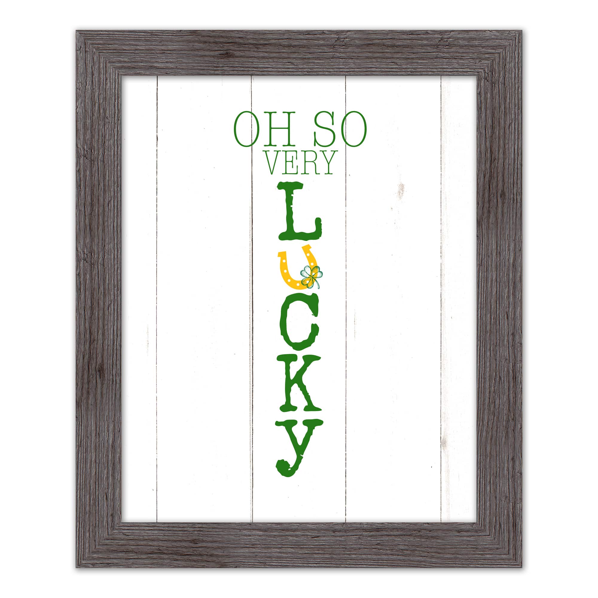 Oh So Lucky Framed Print 2 16" x 20" Western Gray Framed Print