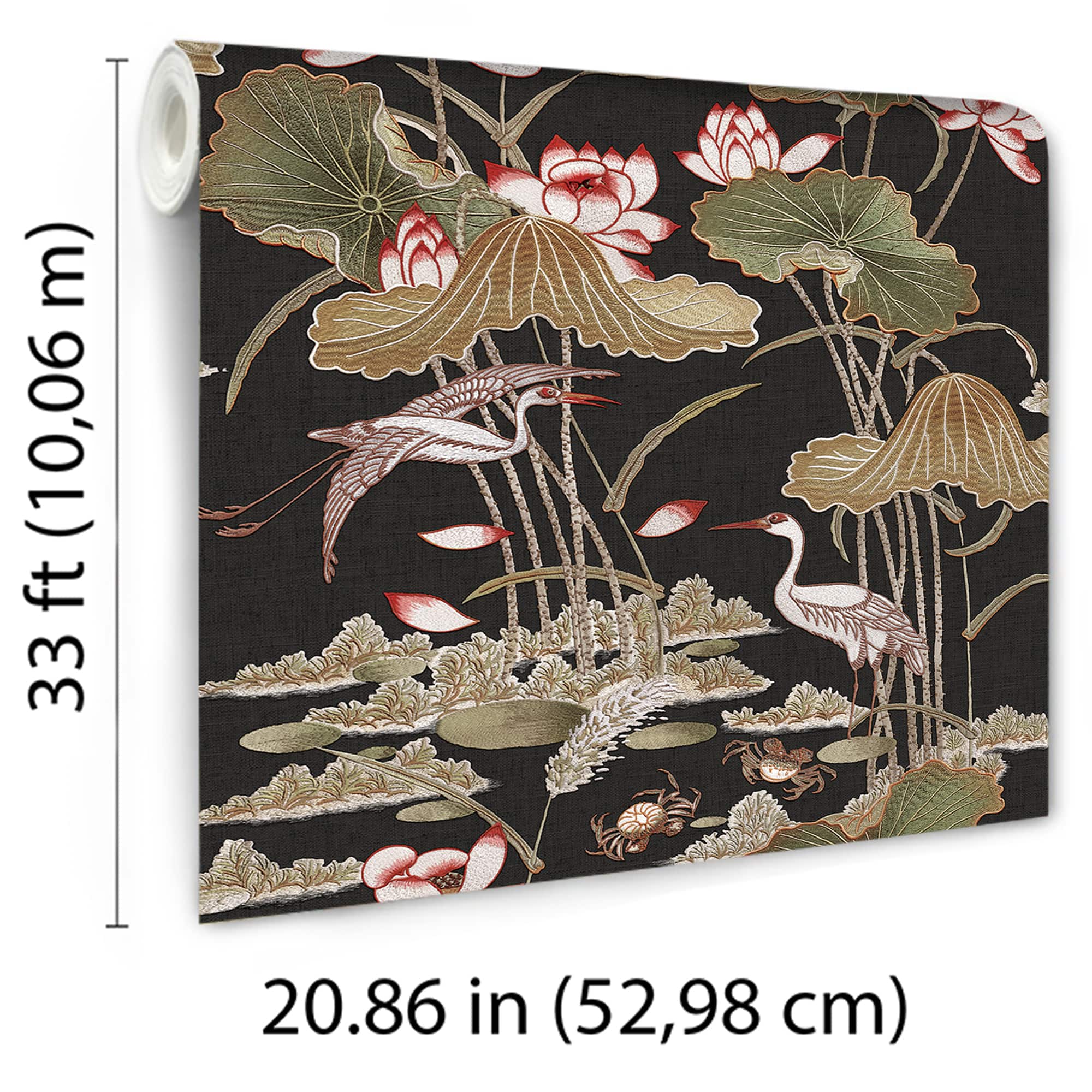 Designs Direct Lotus Pond Tapestry Wallpaper