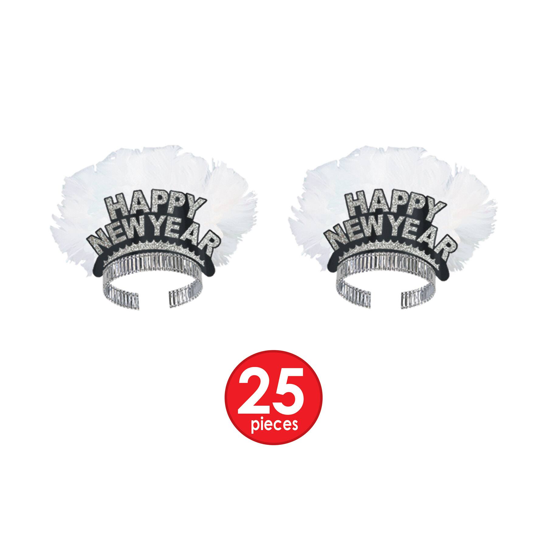 Beistle Silver & White New Year Platinum Party Favor Kit for 50