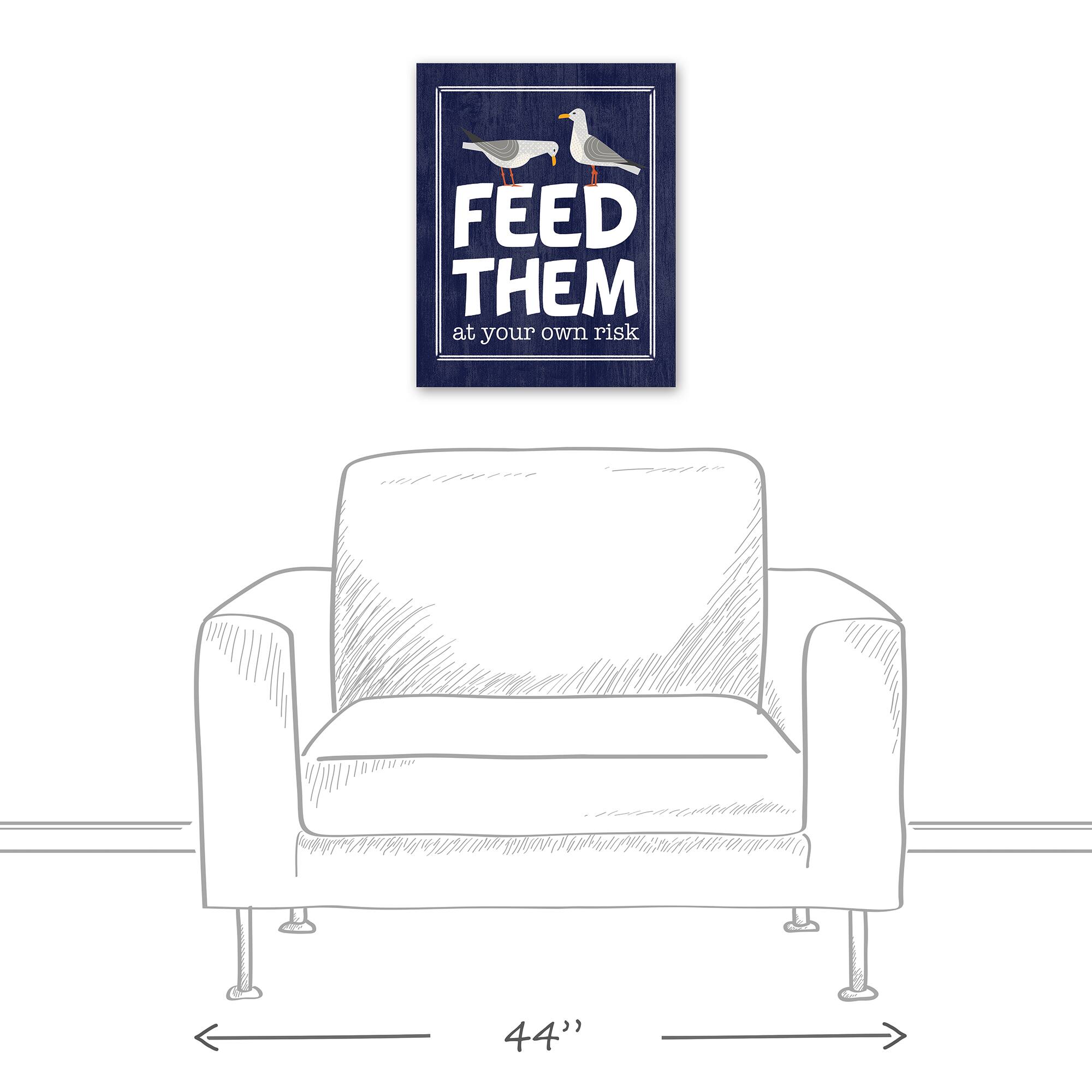 Feed Them At Your Own Risk Canvas Wall Art