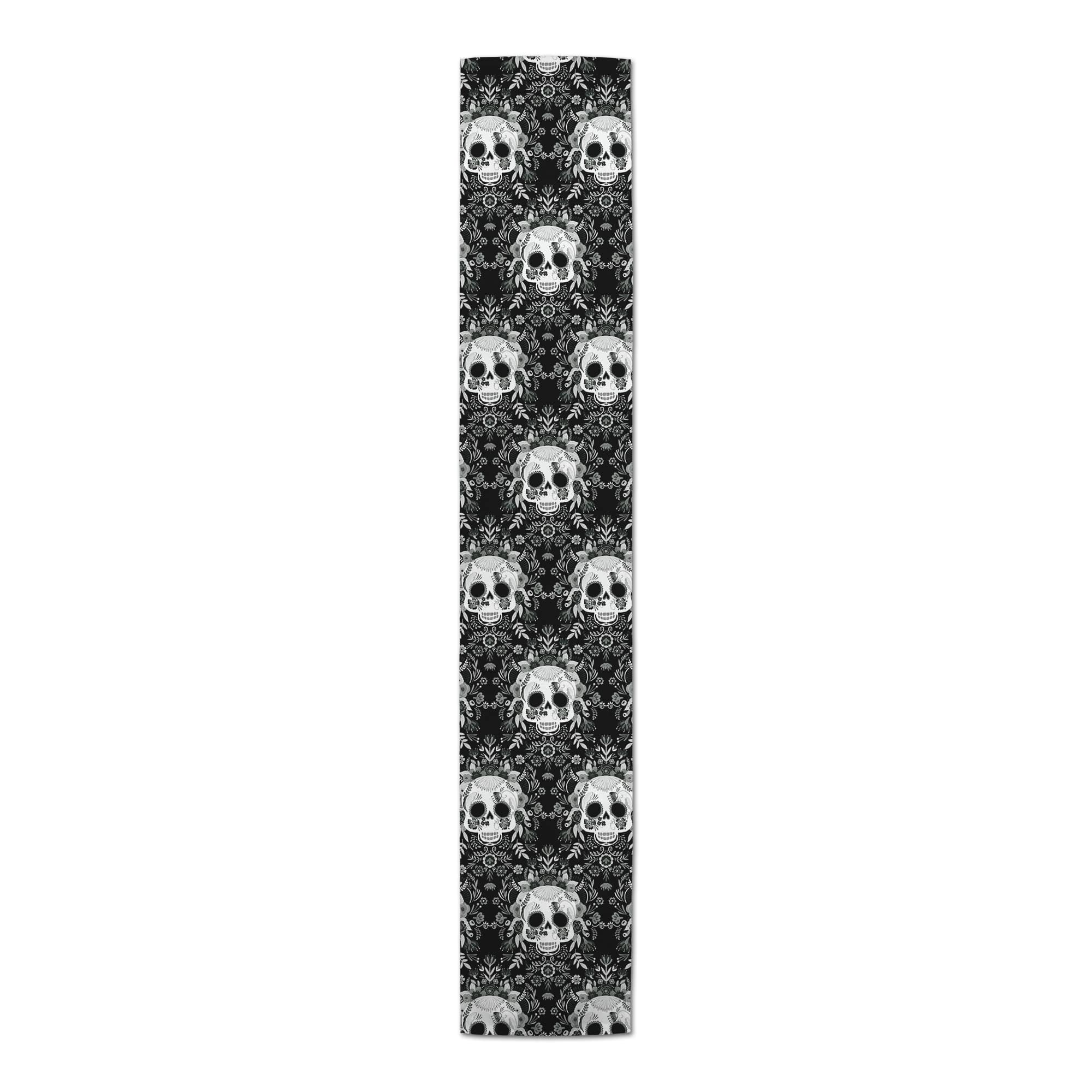 Sugar Skull Pattern 16" x 90" Cotton Twill Runner