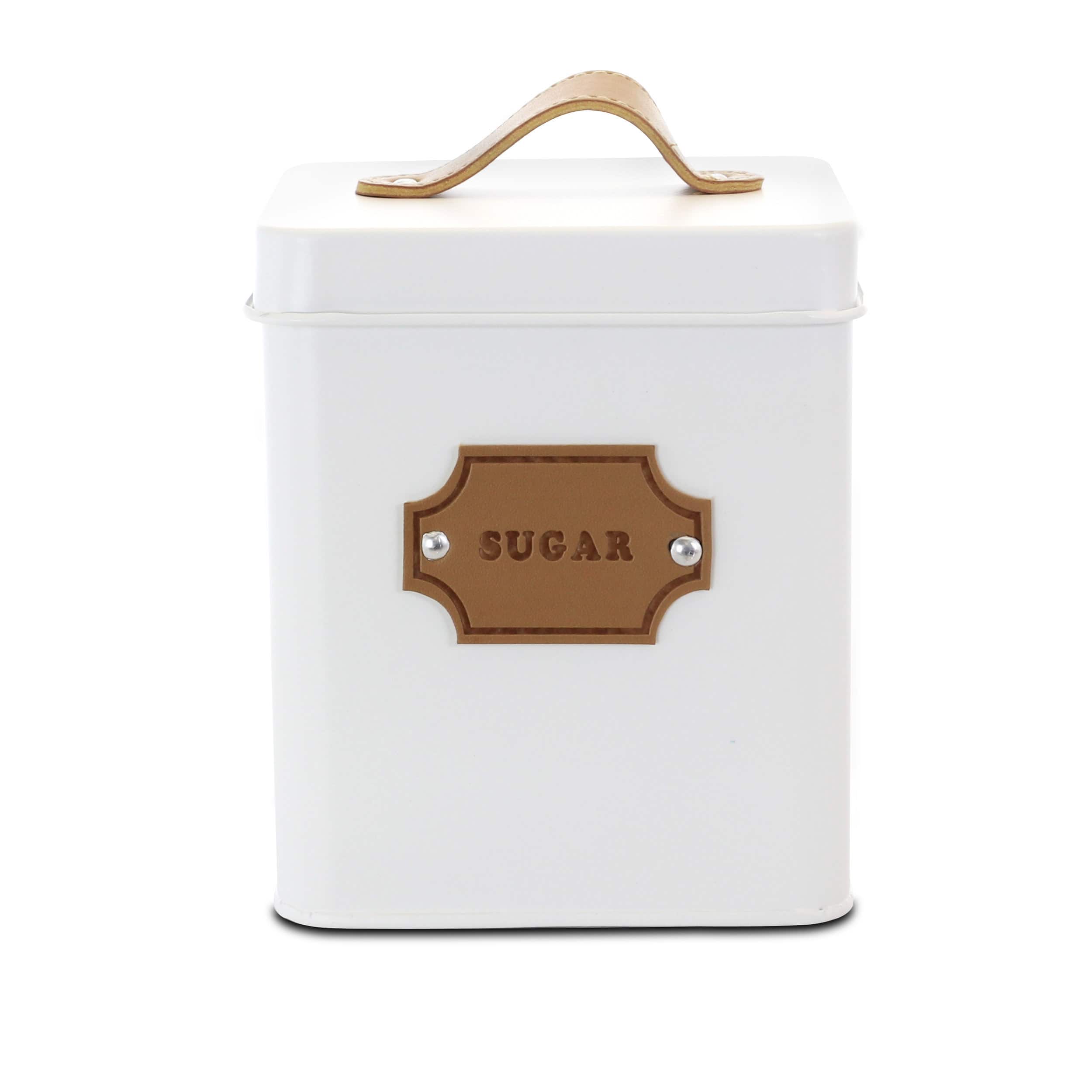 MegaChef Kitchen Food Storage & Organization White 5-Piece Canister Set