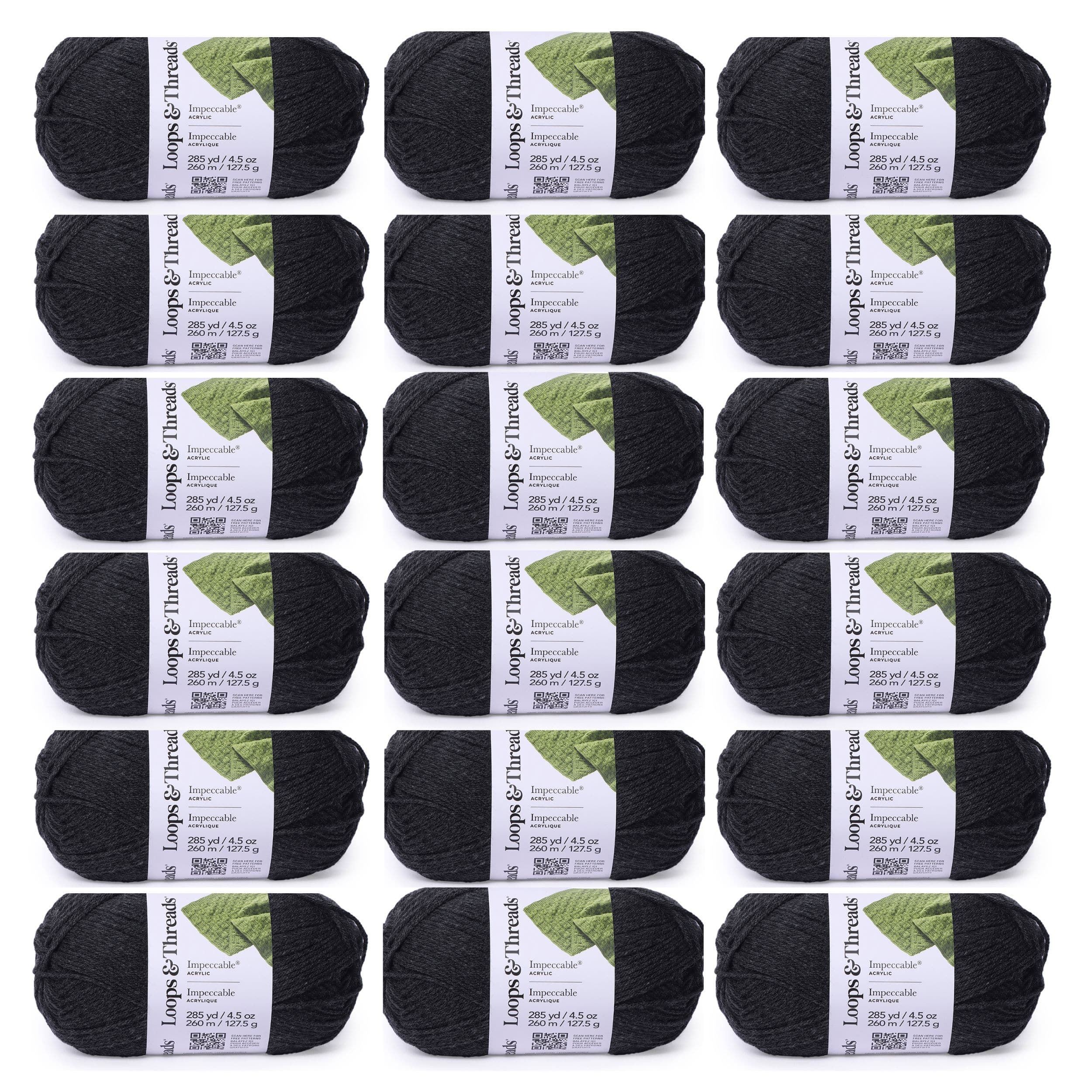 18 Pack: Impeccable® Solid Yarn by Loops & Threads®