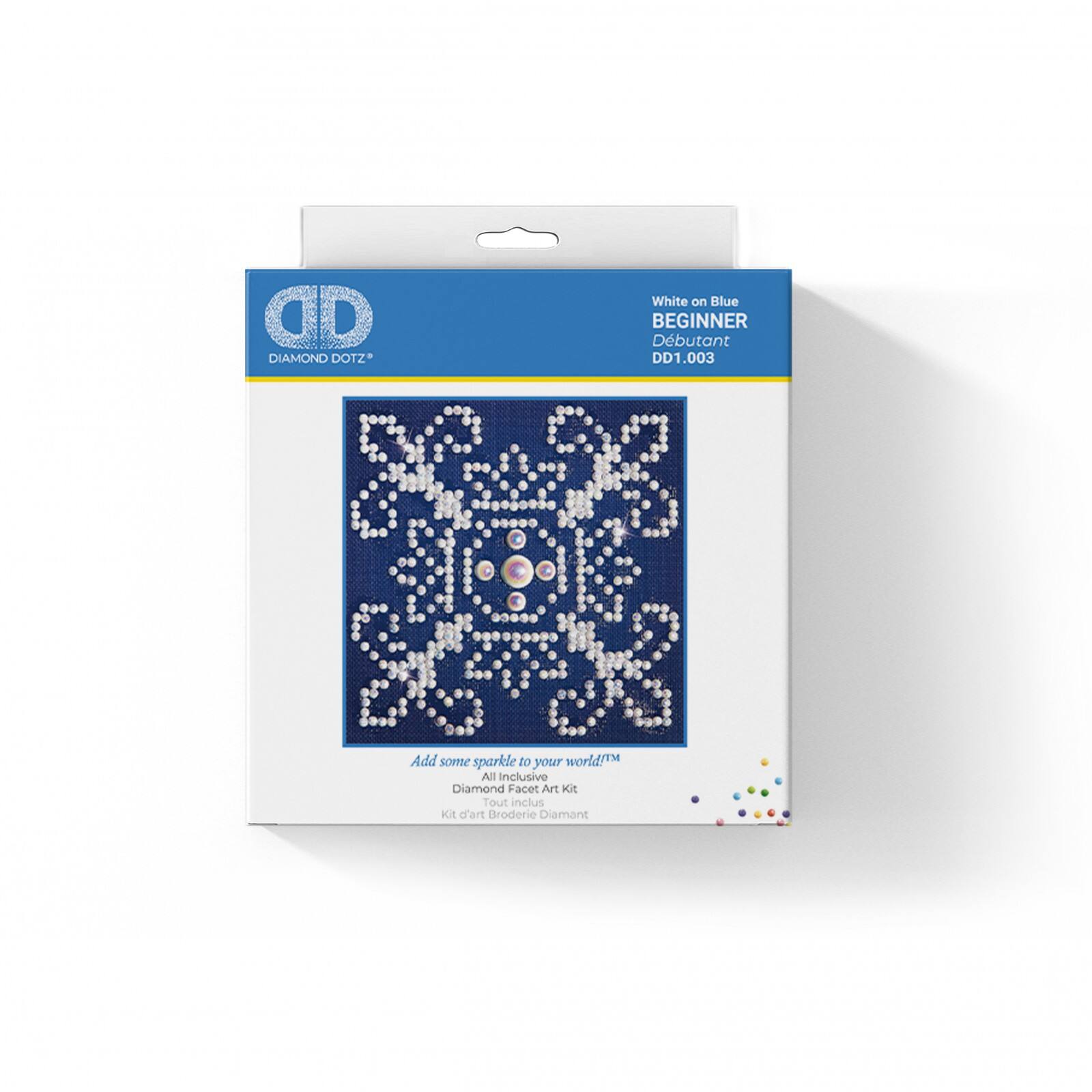 Diamond Dotz® Beginner White on Blue Diamond Facet Art Kit