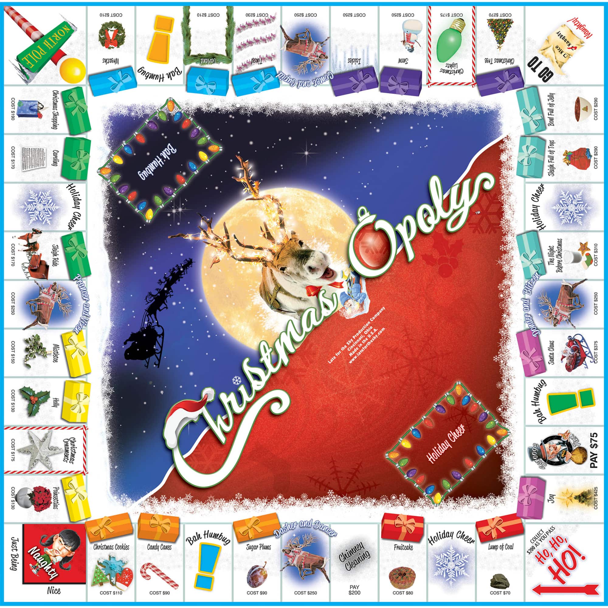 Late For The Sky Christmas-Opoly™ Board Game