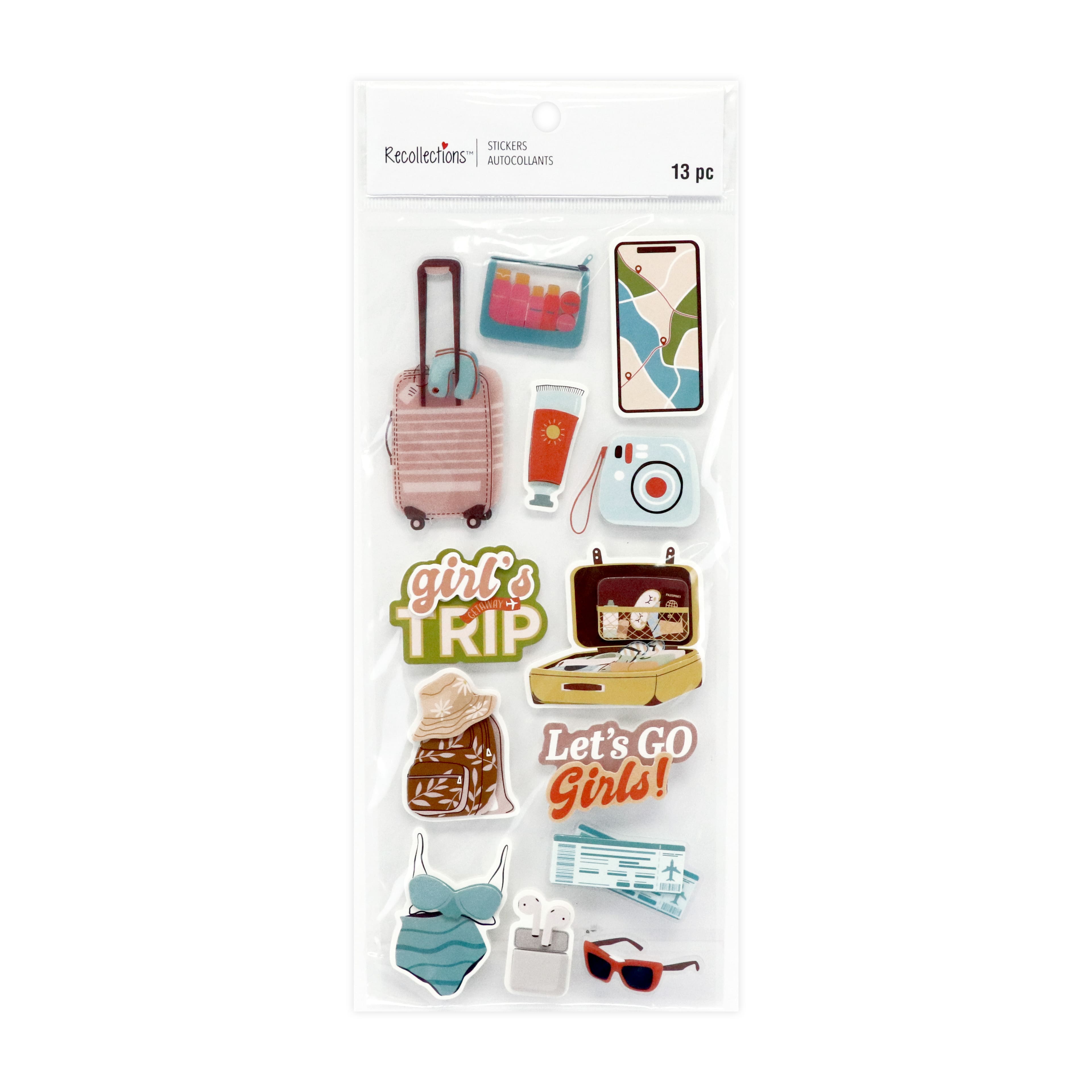 Girl's Trip 3D Stickers by Recollections™
