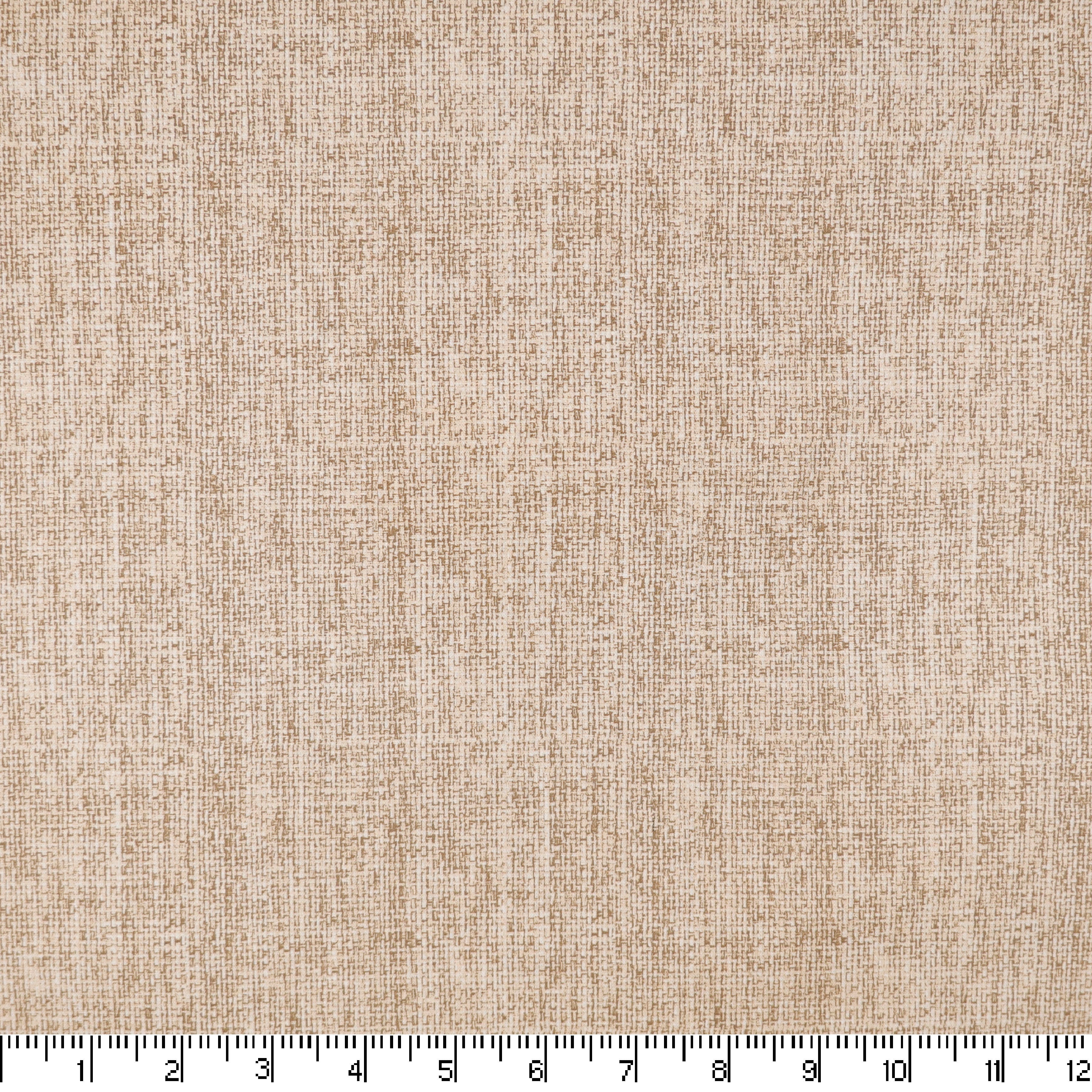 Tan Basketweave Craft Cotton Fabric