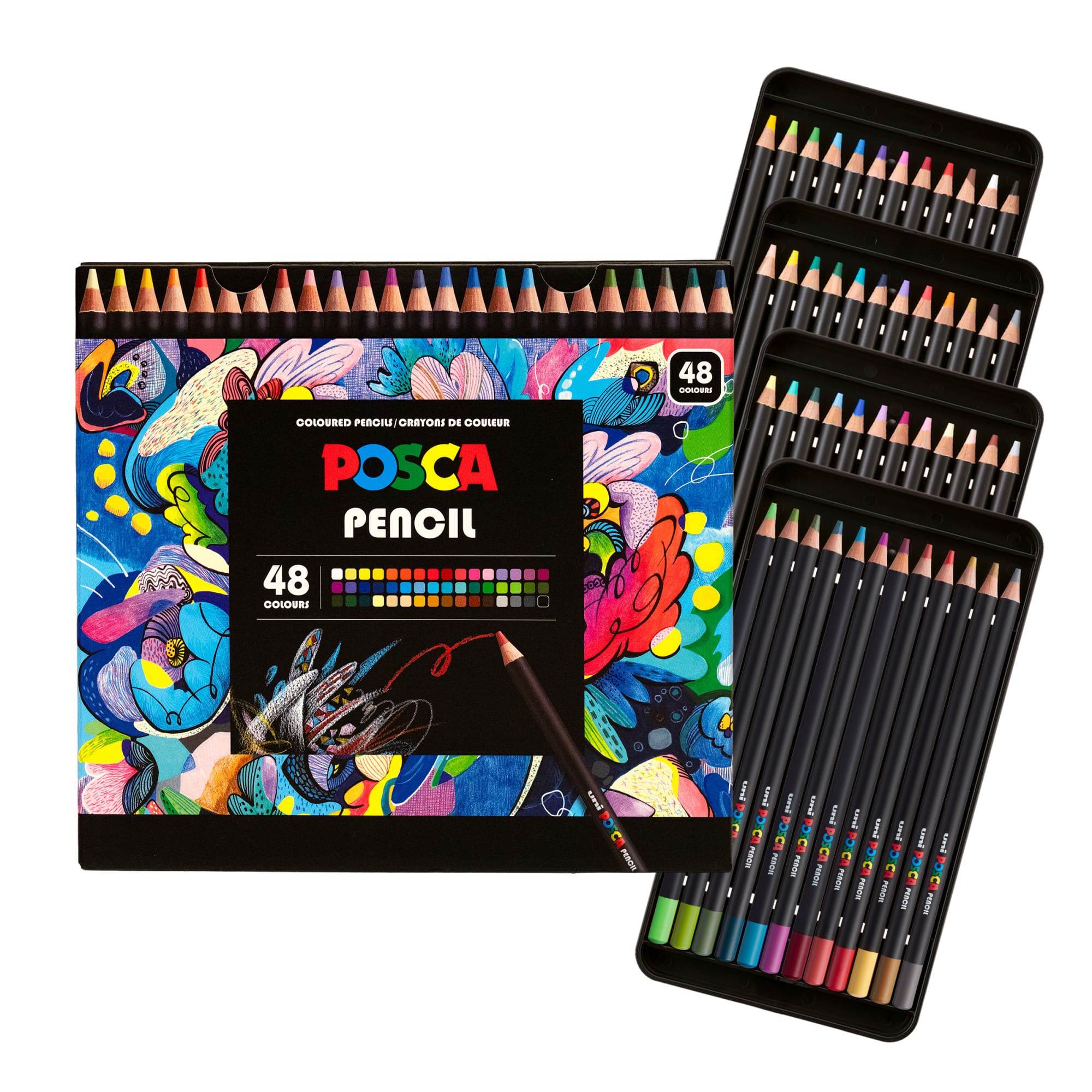 uni® POSCA 4.0mm Colored Pencils, 48ct.