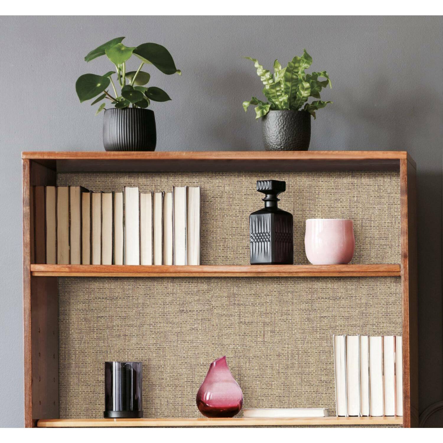 RoomMates Faux Grasscloth Weave Peel & Stick Wallpaper