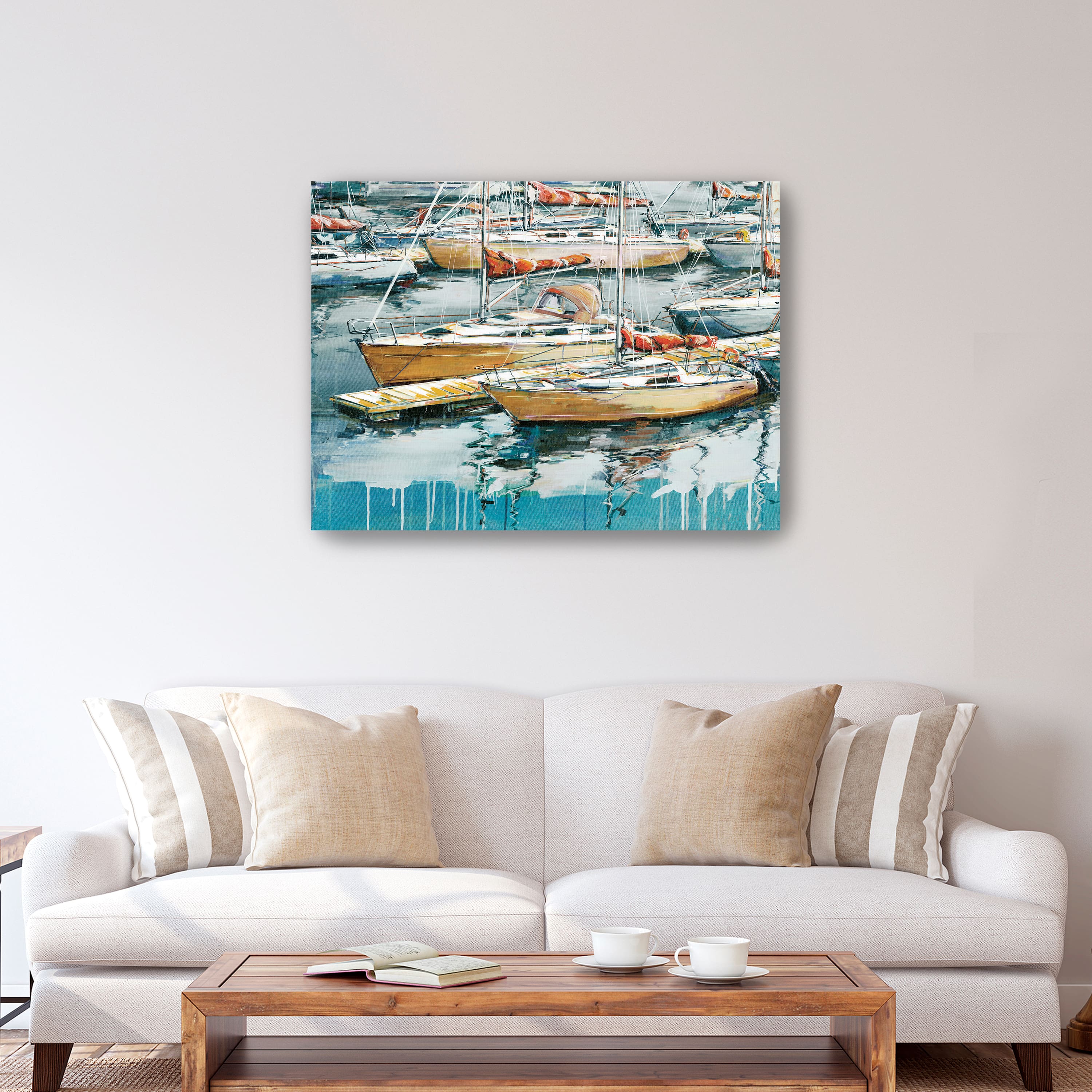 Blue Is The Code Canvas Giclee