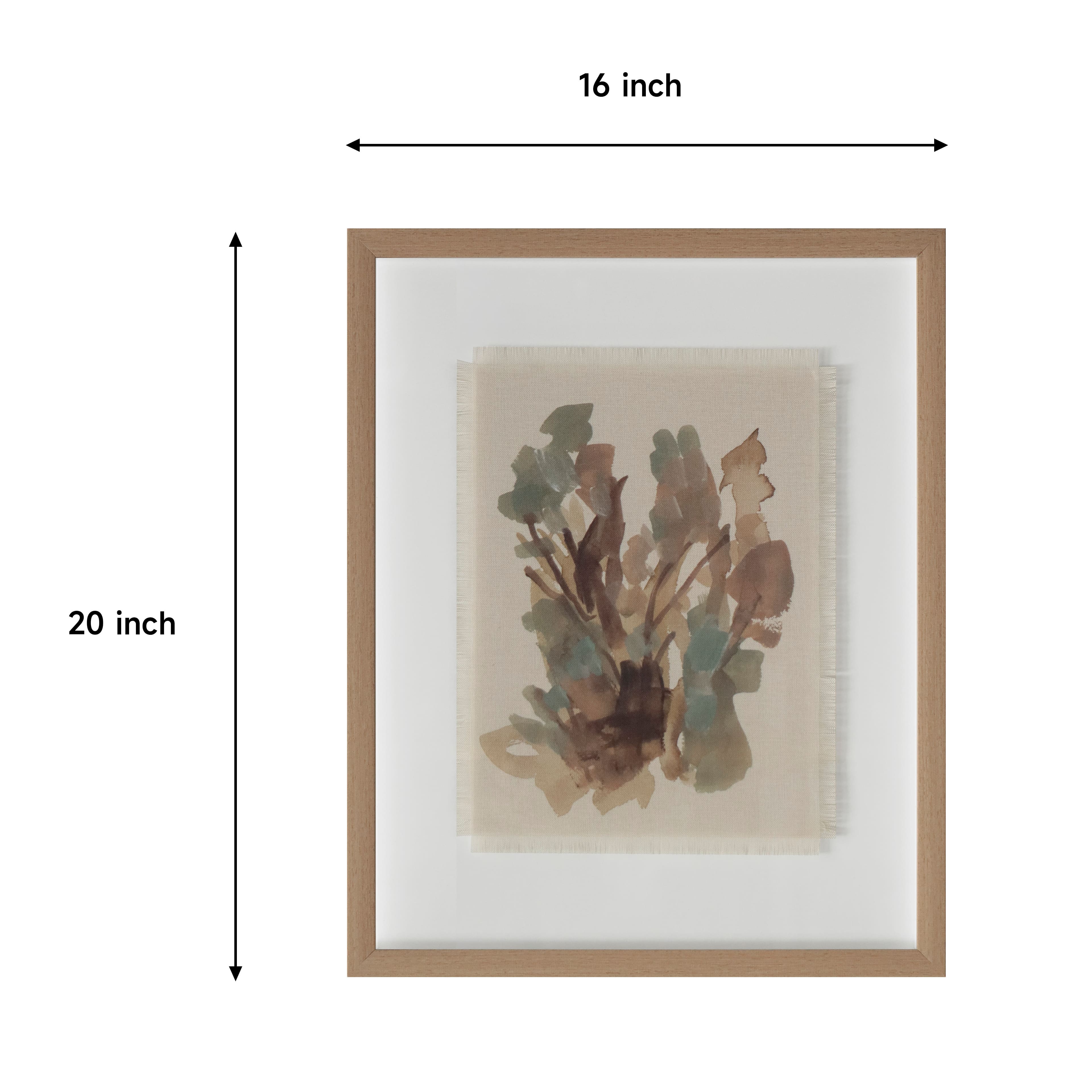 16" x 20" Brown Foliage Wall Décor by Ashland®
