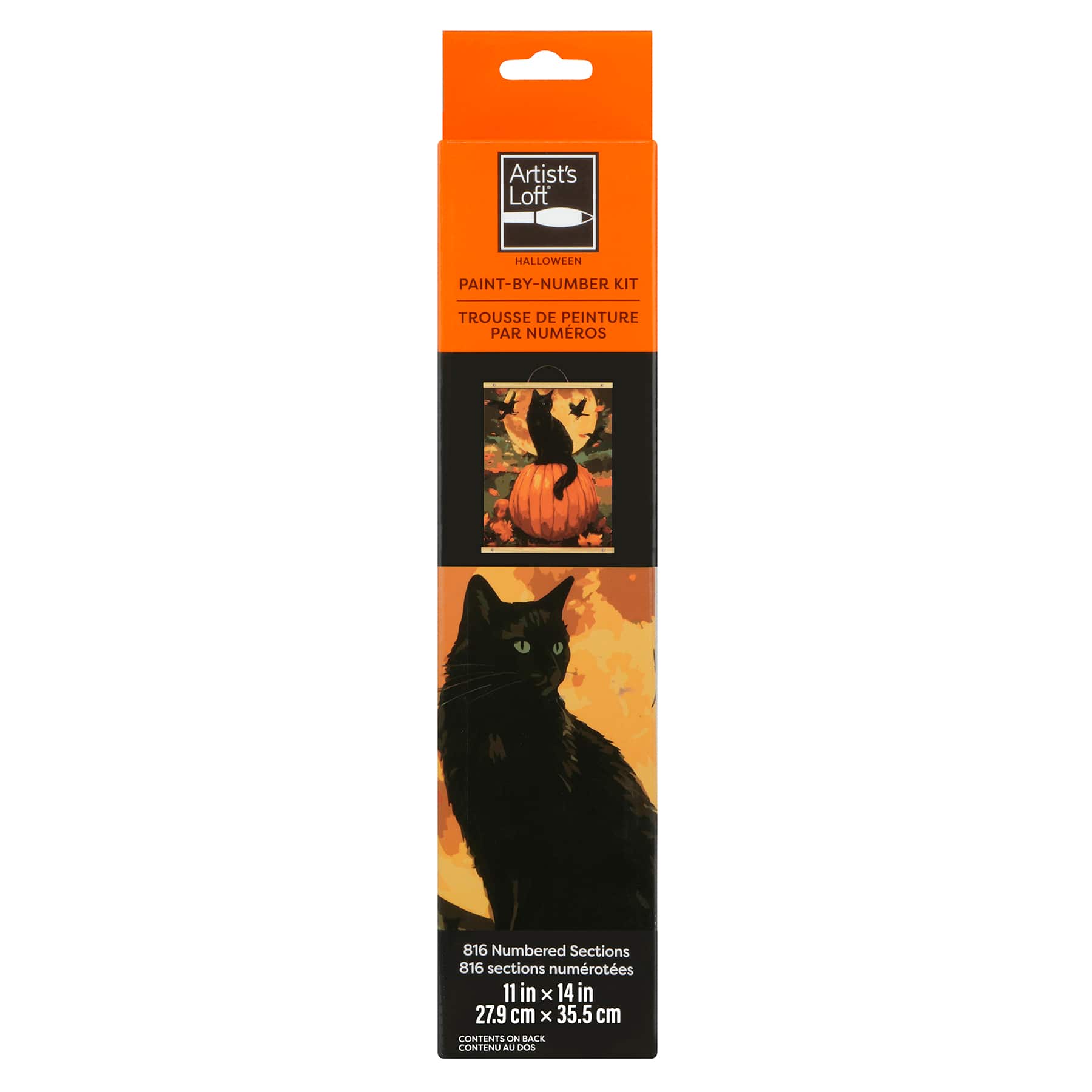 11" x 14" Cat on a Pumpkin Paint-by-Number Kit by Artist's Loft®