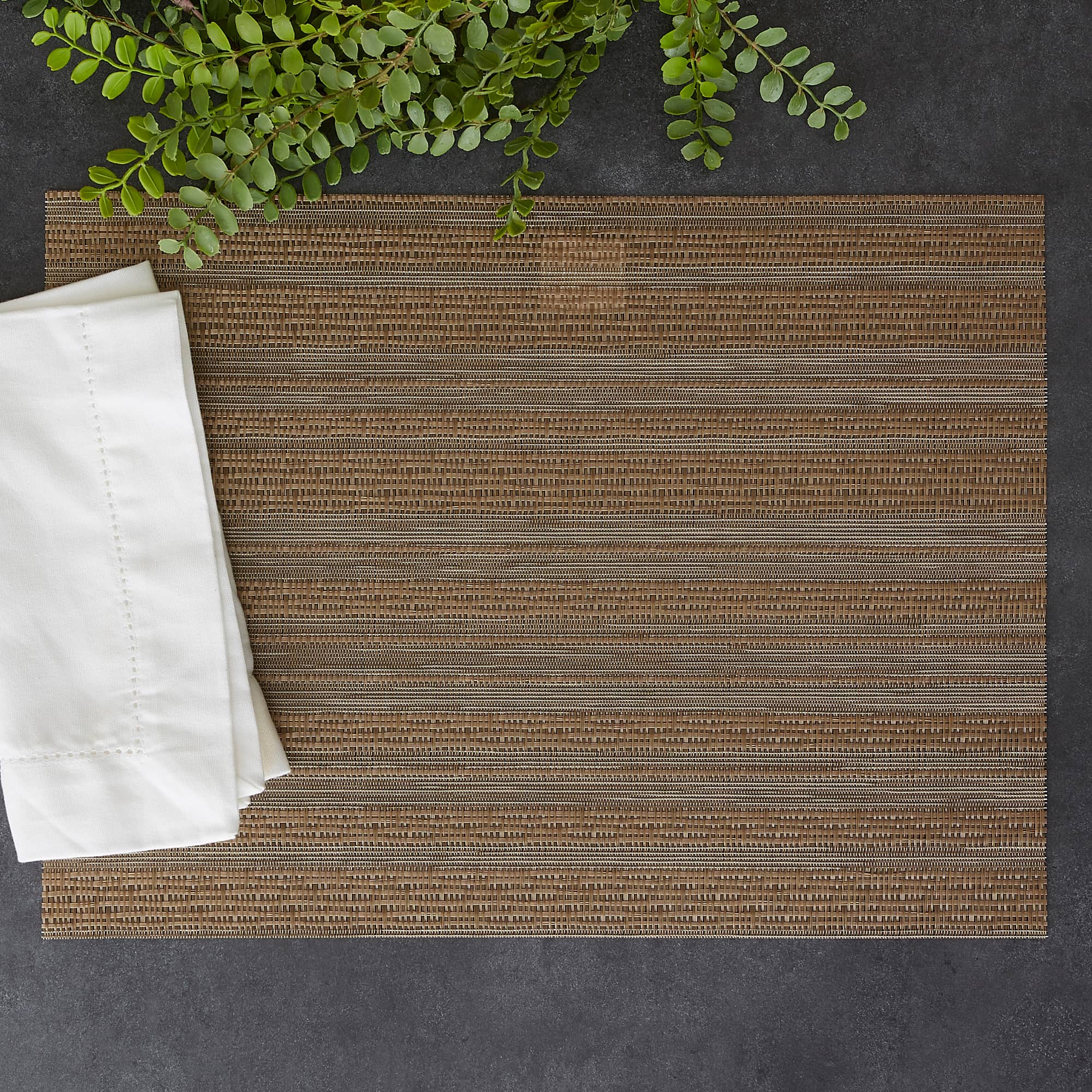 DII® 17" Metallic Gold Basket Weave Placemats, 6ct.