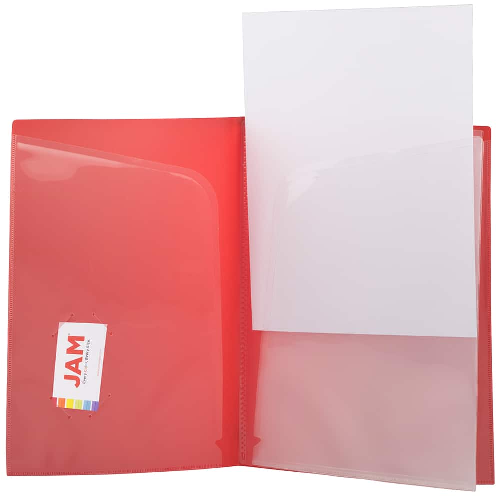 JAM Paper Heavy Duty Plastic High Pocket Organizer