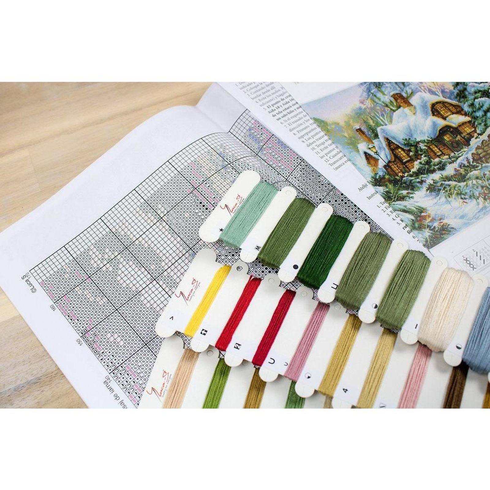 Luca-S Winter Landscape Counted Cross Stitch Kit