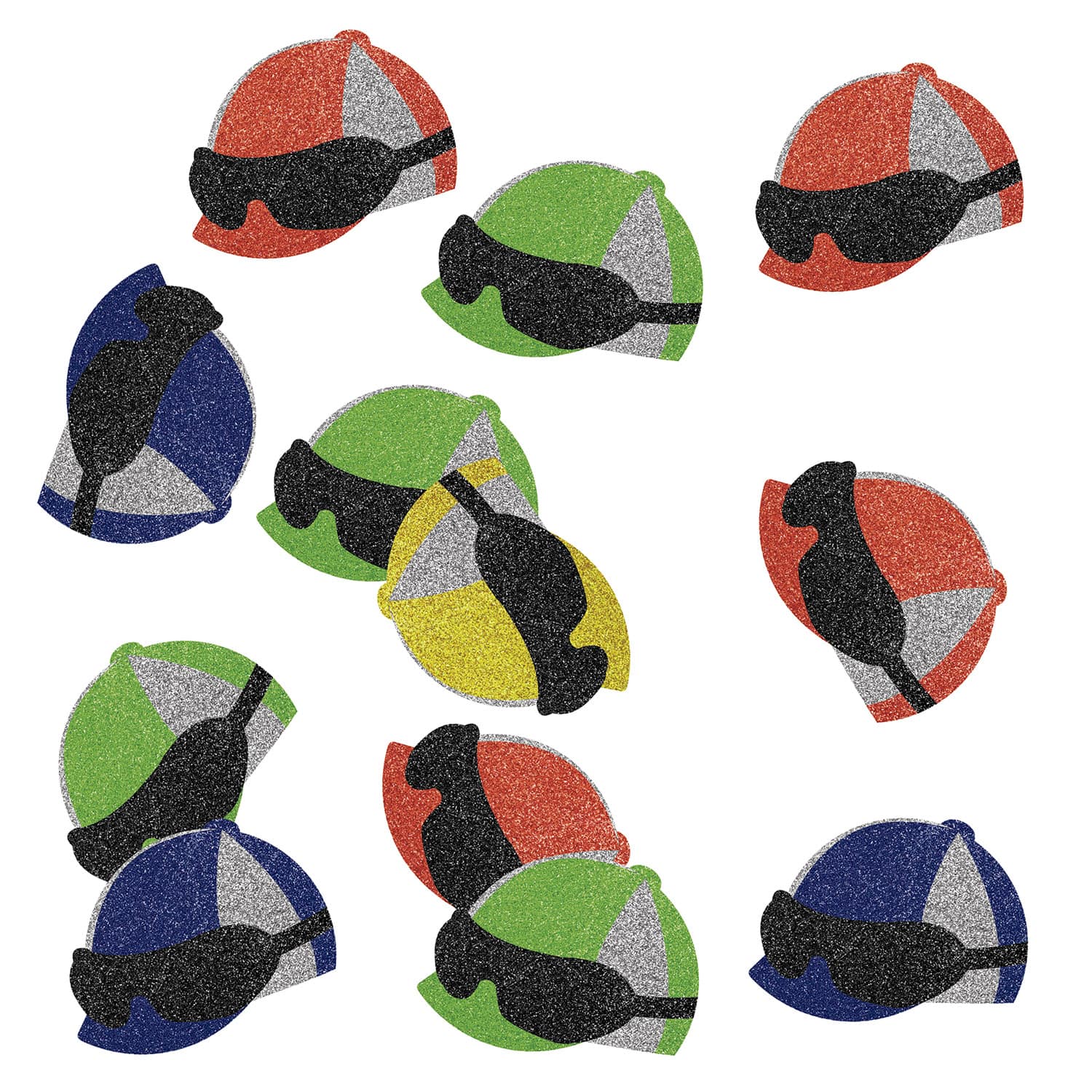 Beistle 1/2oz. Jockey Helmet Deluxe Sparkle Confetti Packs, 2ct.